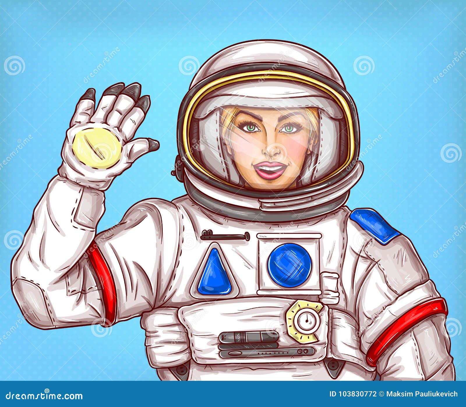 Лицо космонавта