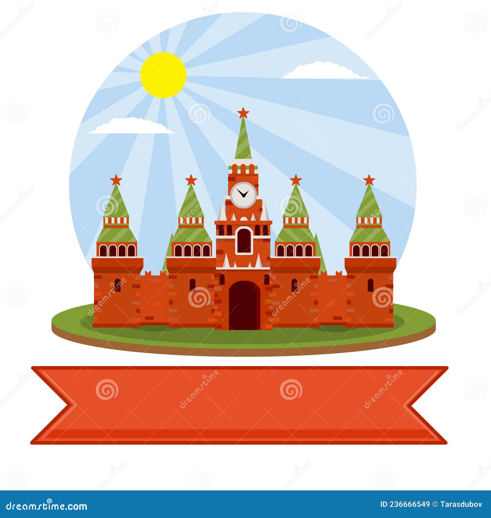 Рисунок московского кремля