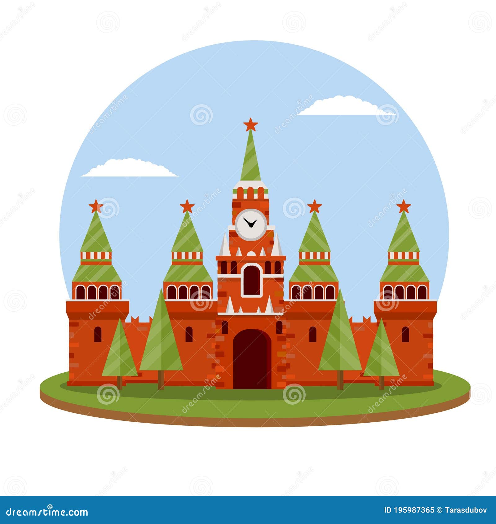 Рисунок московского кремля