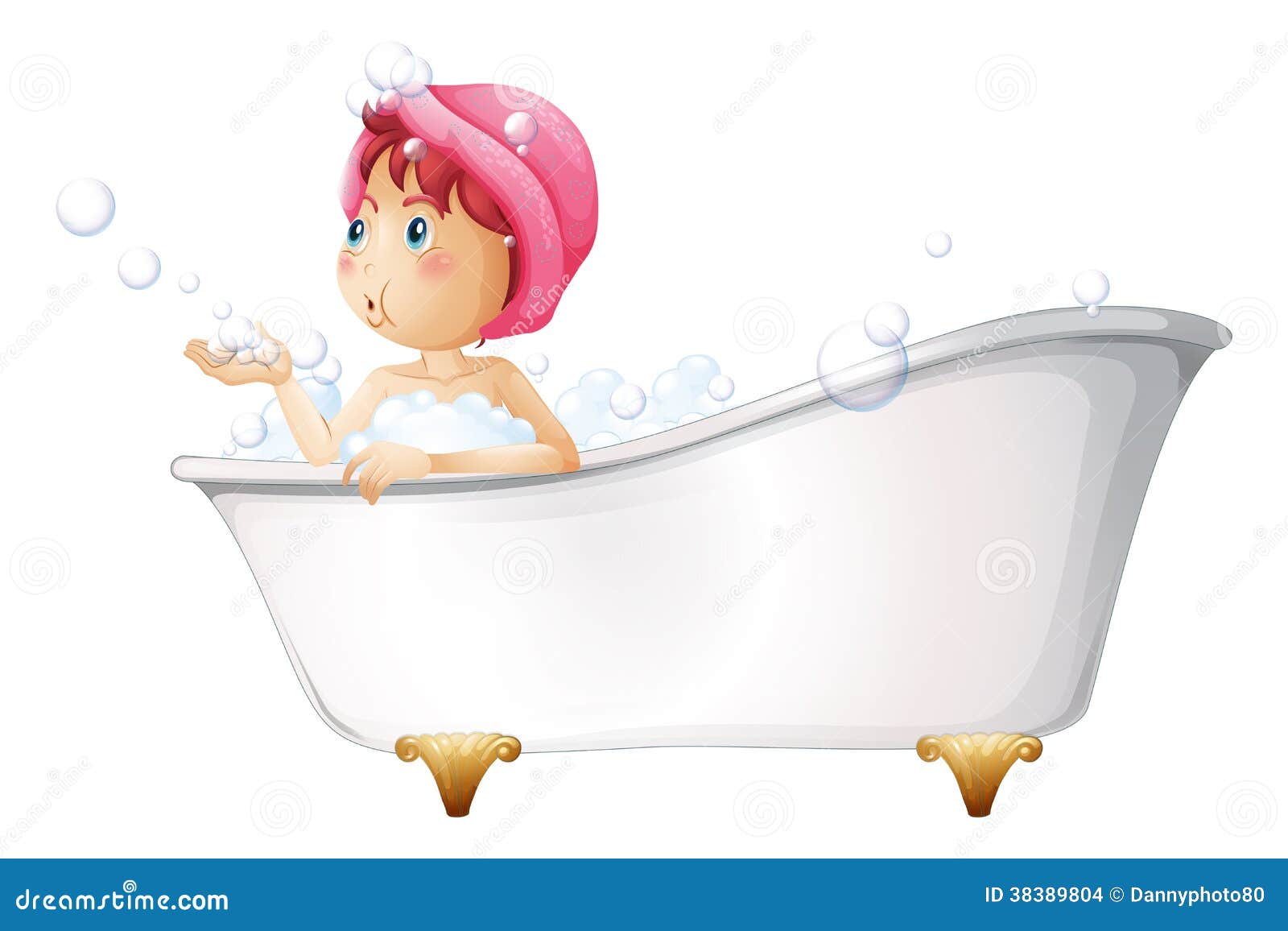 Дама в ванной