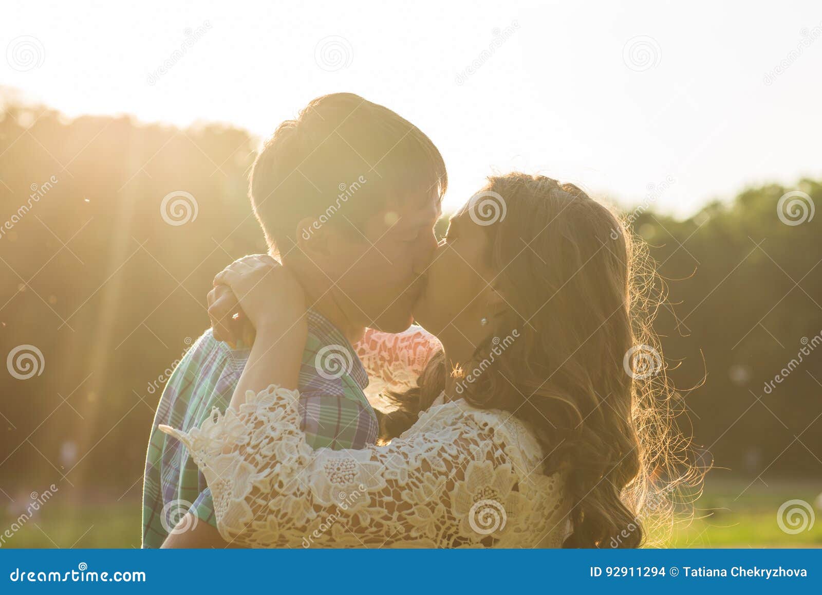 Baiser dans la nature