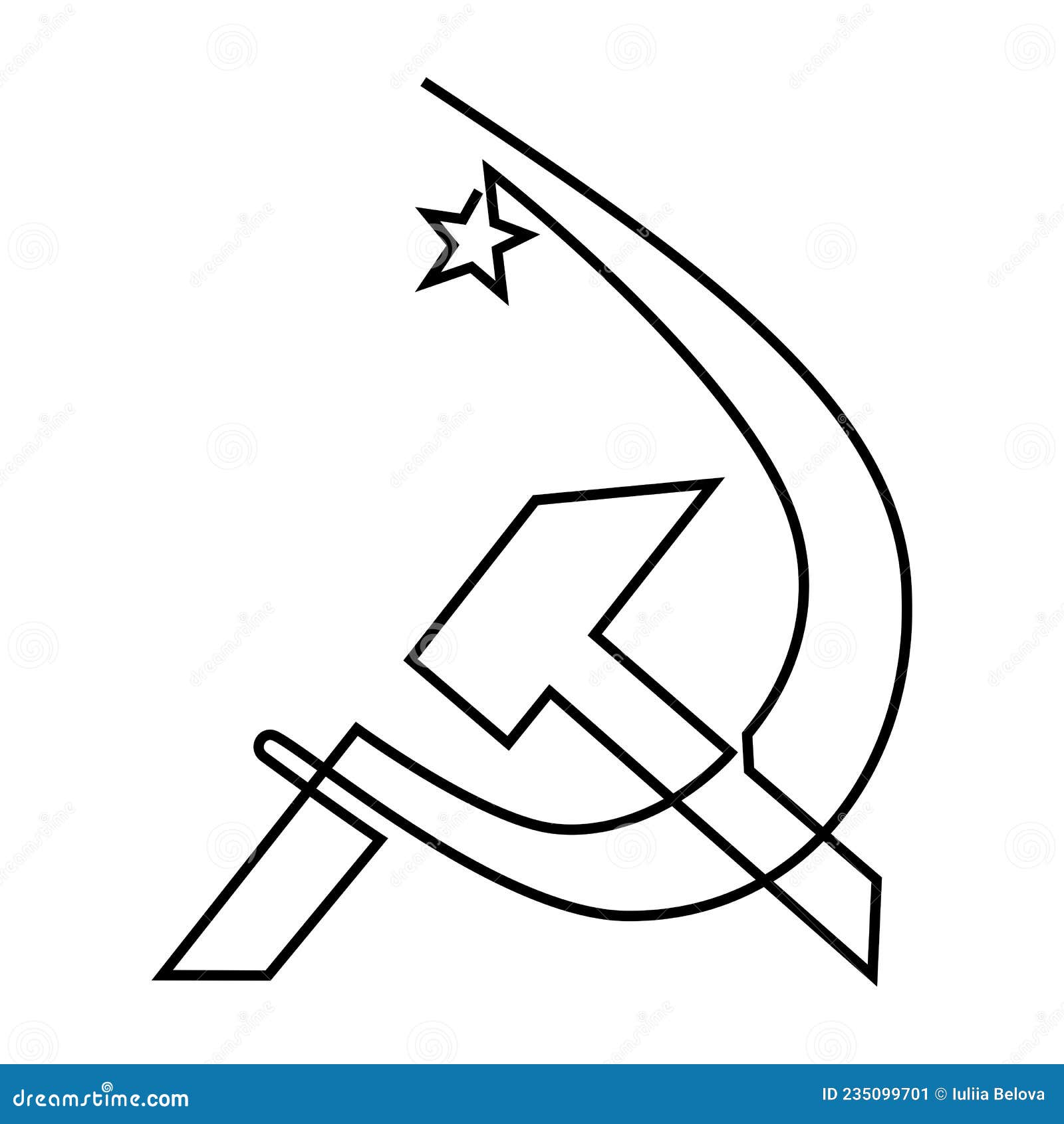 Серп и молот раскраска