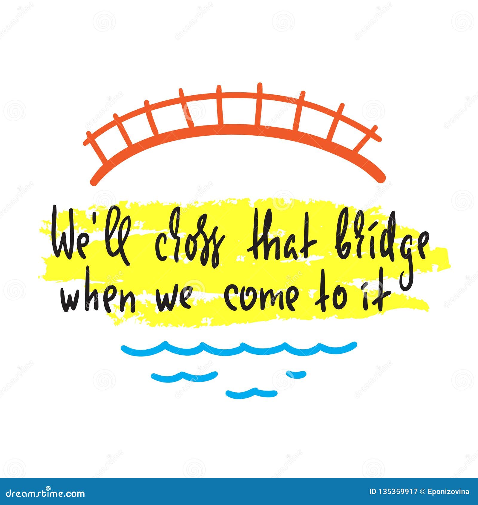 When we arrived the work. Let's Cross that Bridge when we come to it. Cross the Bridge when you come to it. We'll Cross that Bridge when we come to. Cross the Bridge idiom.