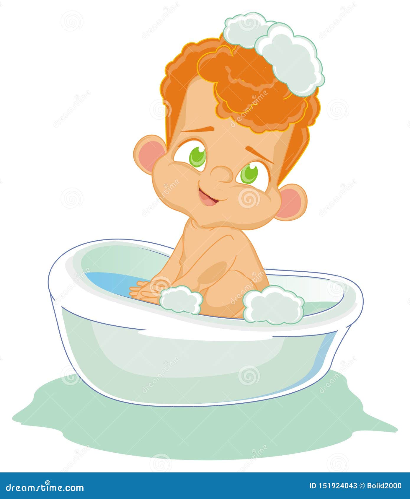 Naked Girls Toddlers Bath Time Boy