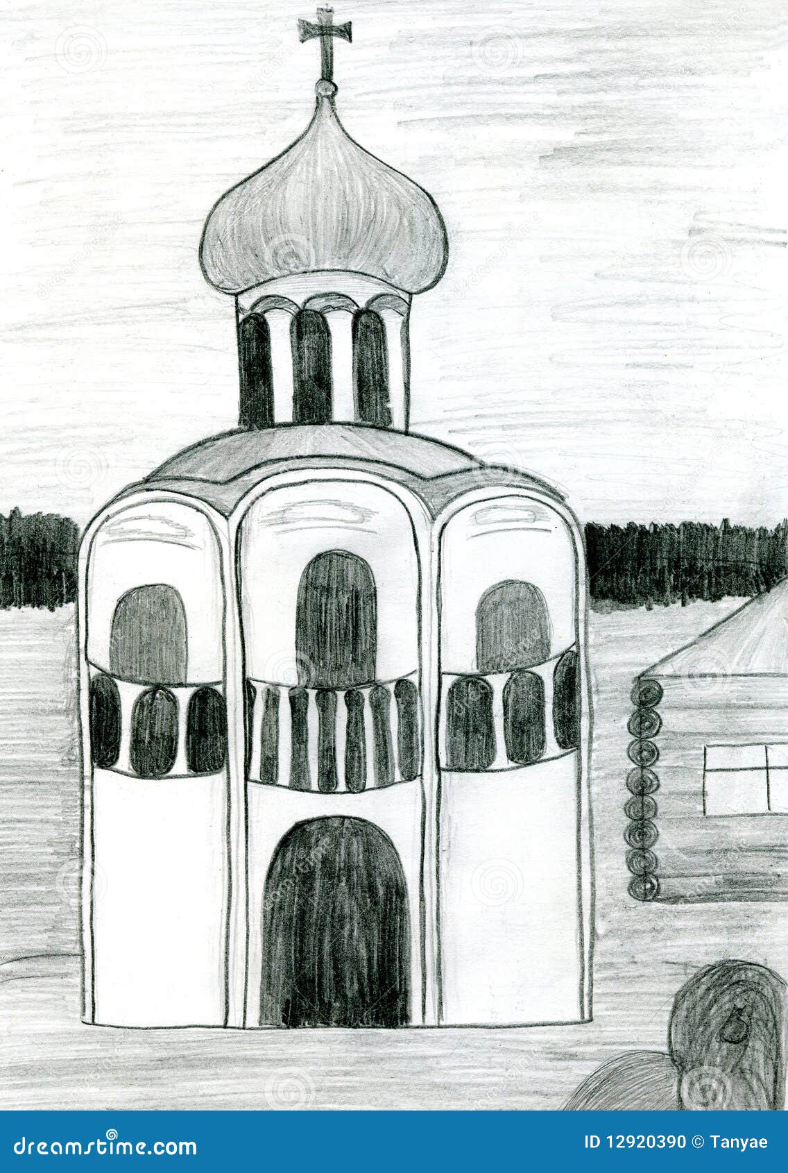 Церковь поэтапно. Церковь карандашом. Храм рисунок. Церковь рисунок карандашом.