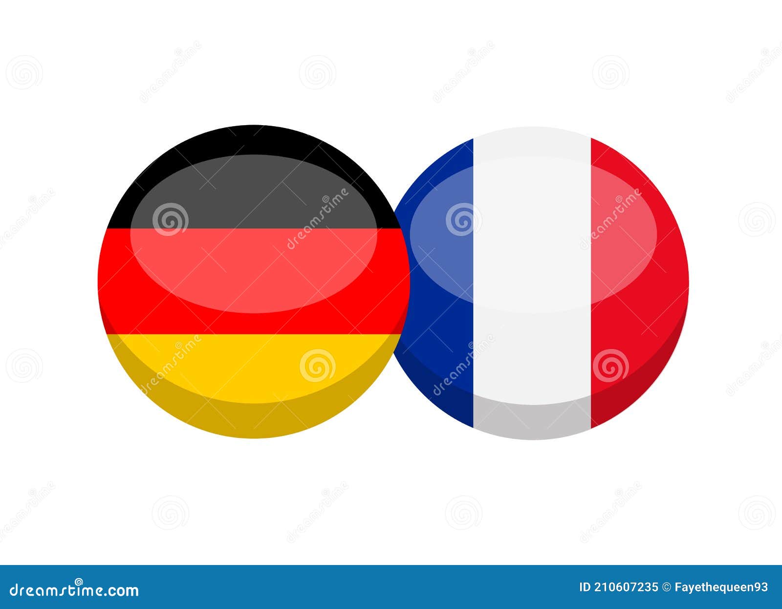 Немецкий и французский флаг в изоляции на белом фоне. Иллюстрация вектора -  иллюстрации насчитывающей иллюстрация, словарь: 210607235
