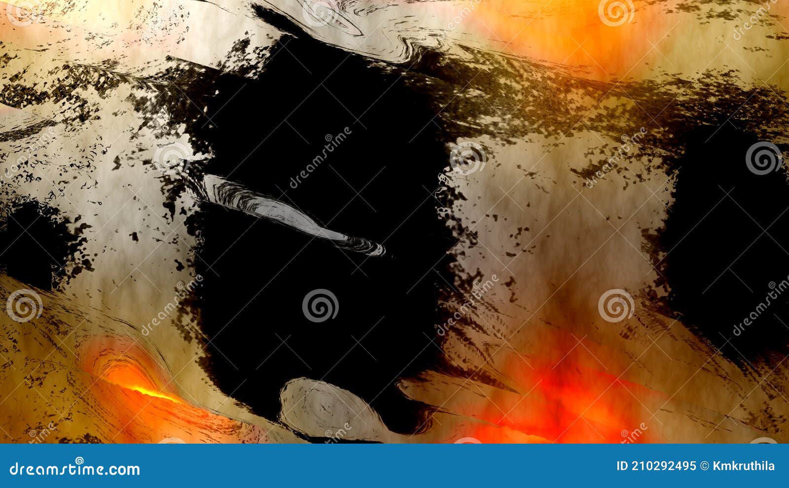 оранжевый черно-белый фон краски Иллюстрация штока - иллюстрации  насчитывающей притяжка, жидкость: 210292495