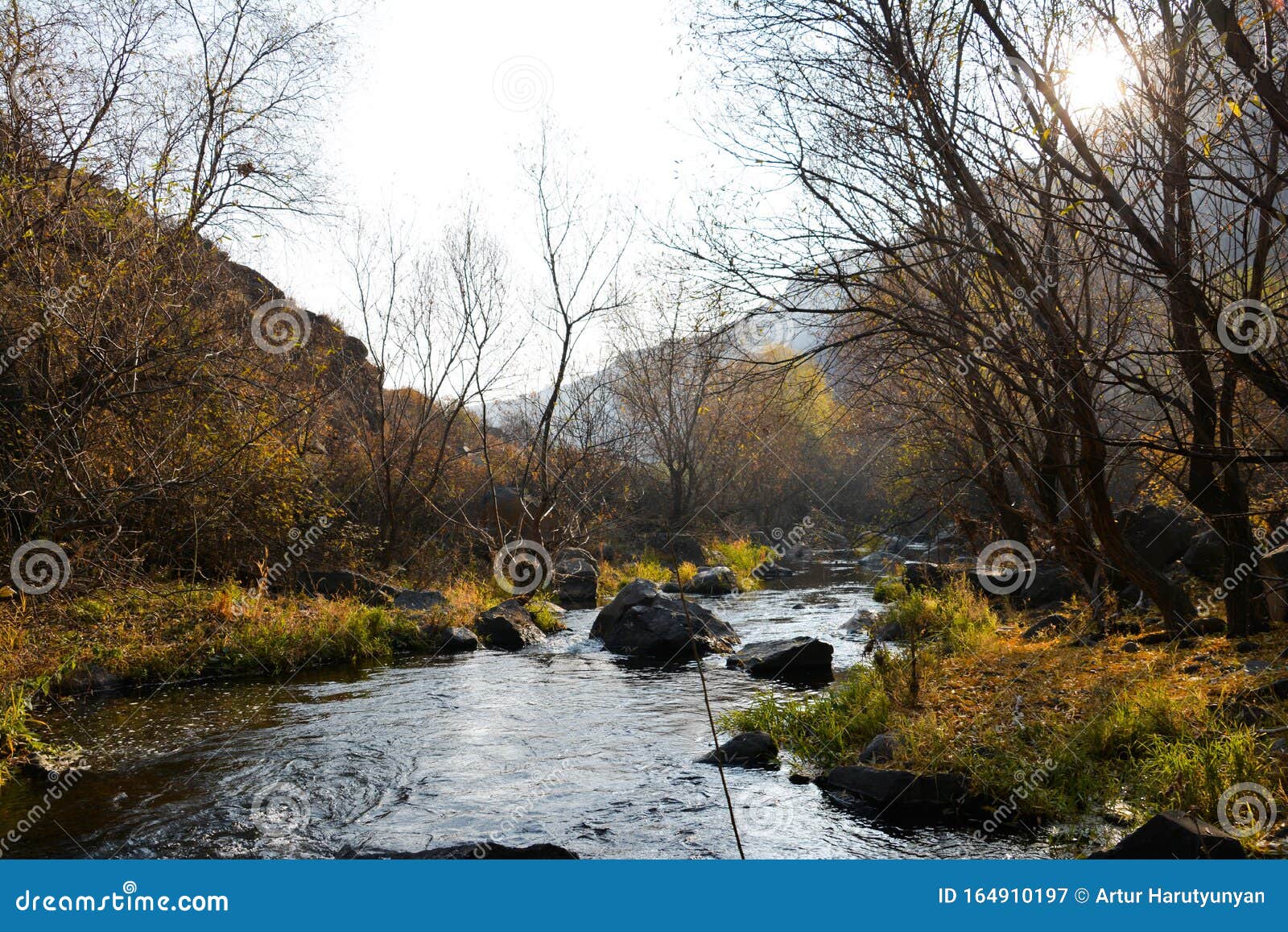 Осенний Пейзаж С Рекой Фото