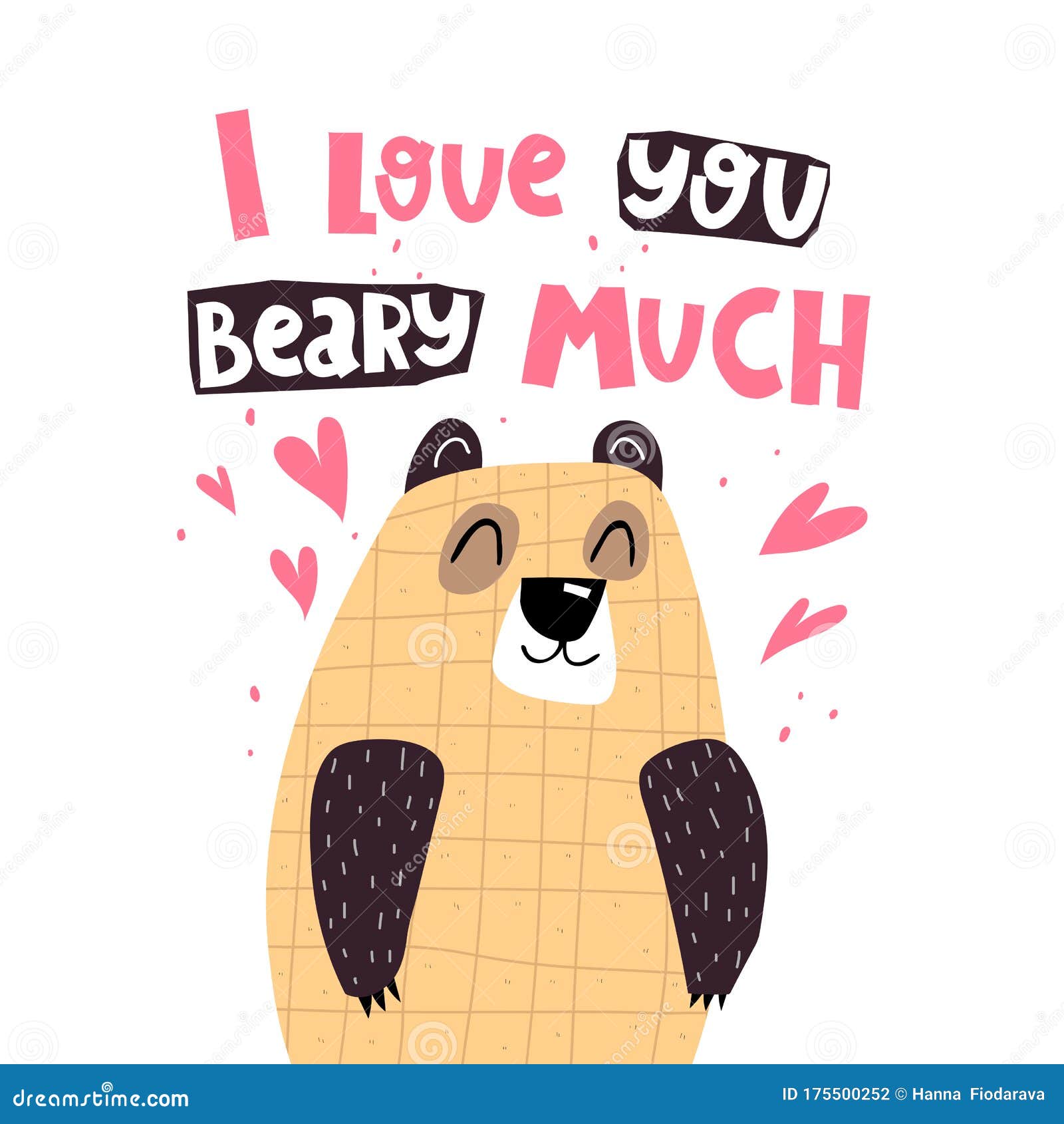 Cute Animated Bear I Love You​