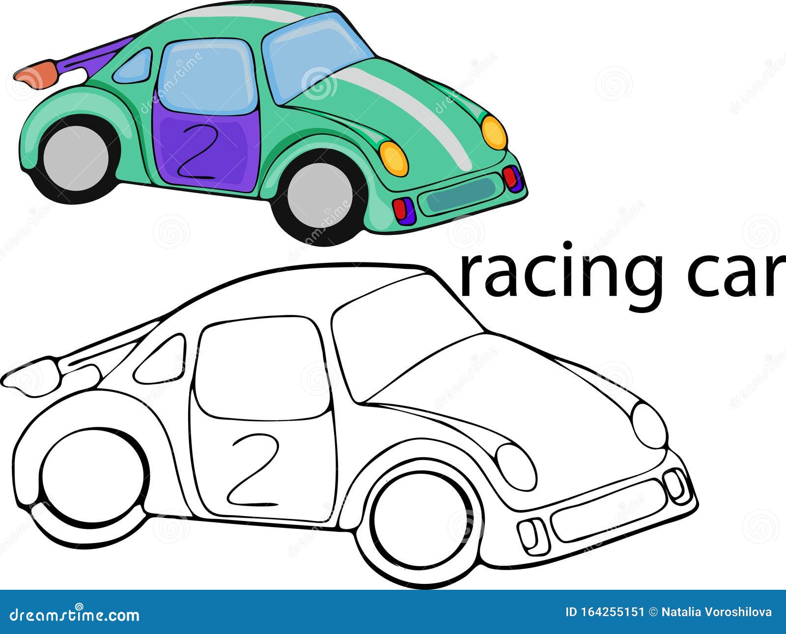 Coloring Games for Kids * Racing Car