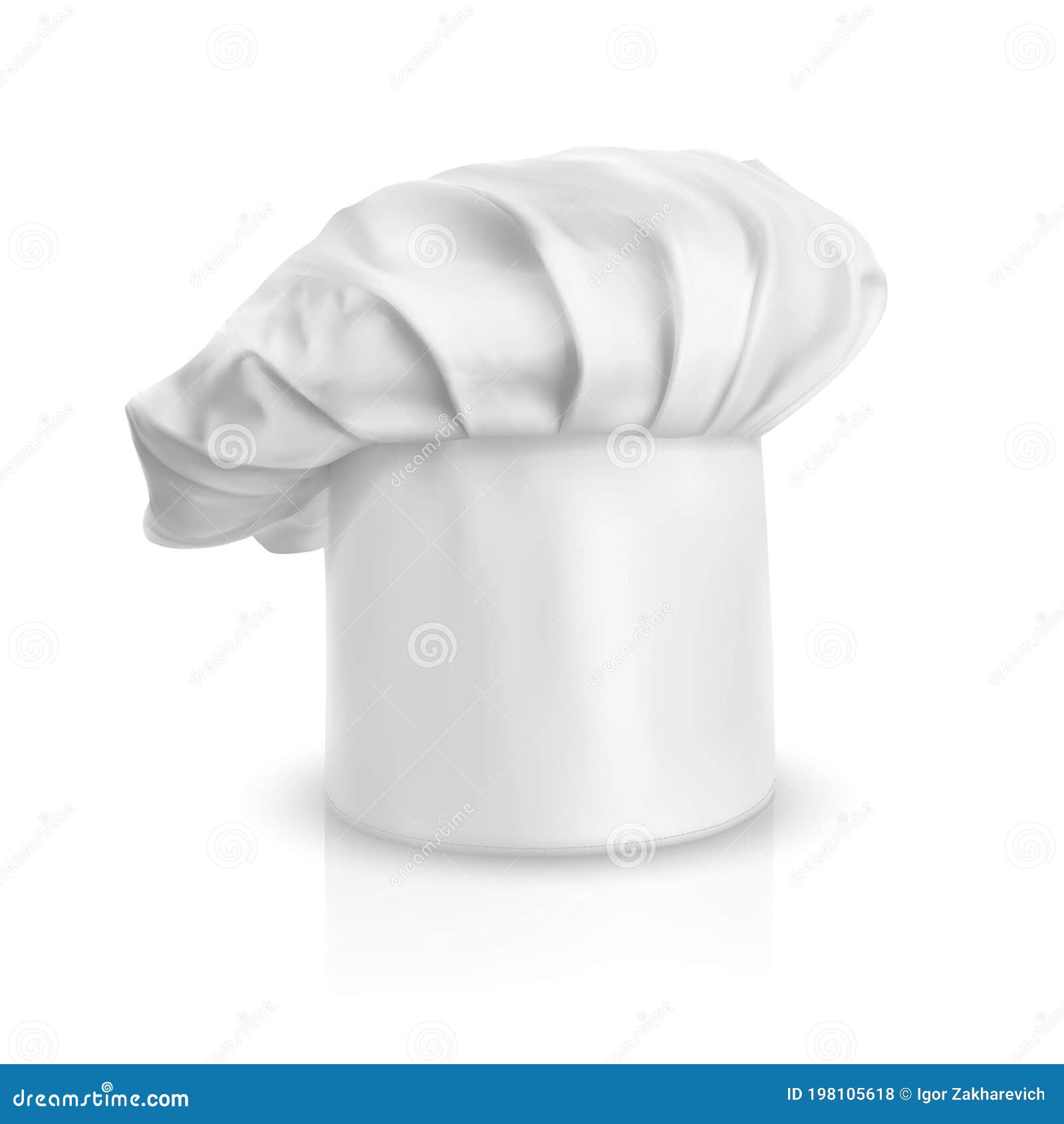 White Hat For The Chef Mockup For Branding Stock Vector Illustration Of Symbol Single 198105618