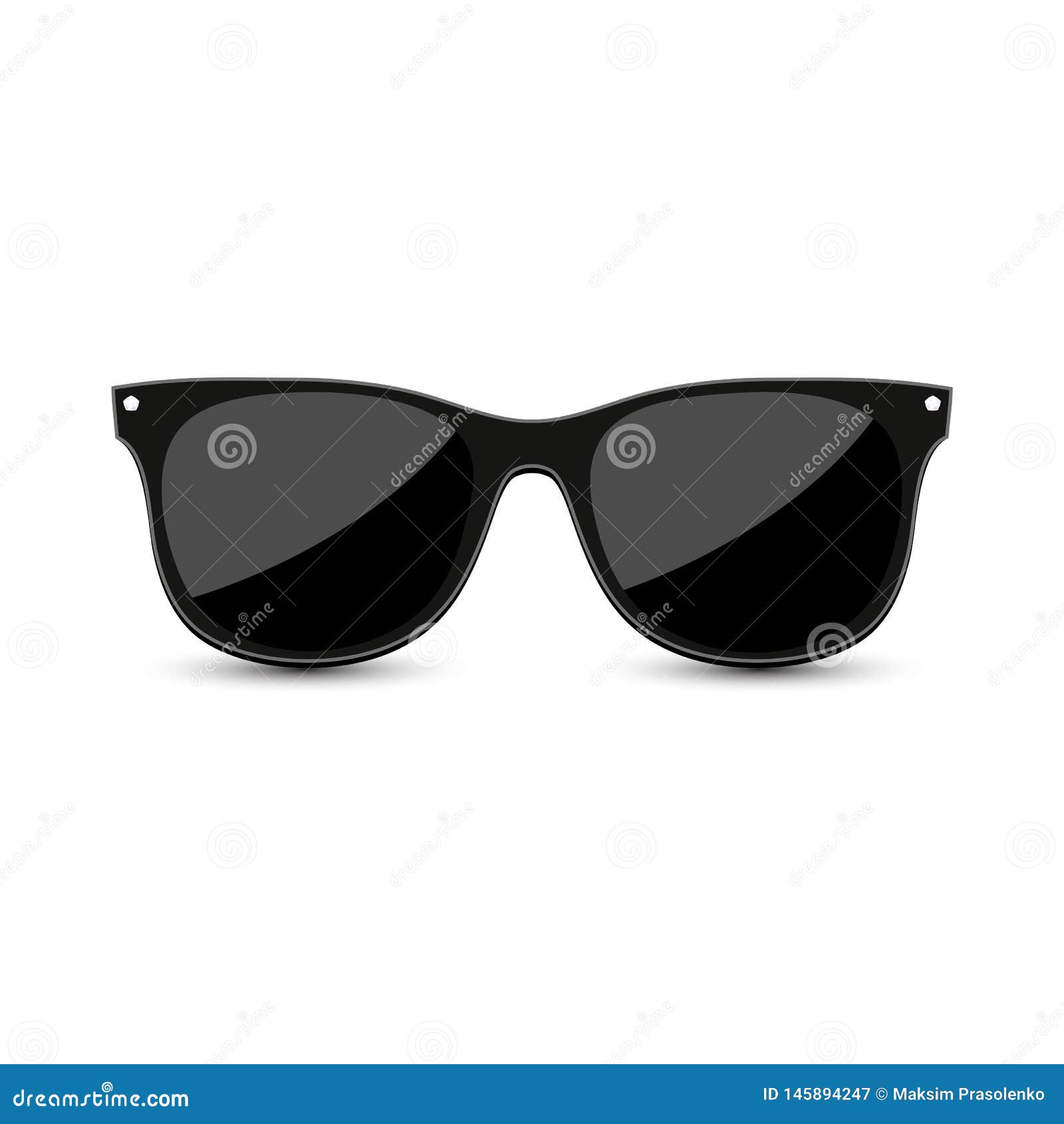 Black hipster sunglasses vector. Illustration of elegance - 145894247