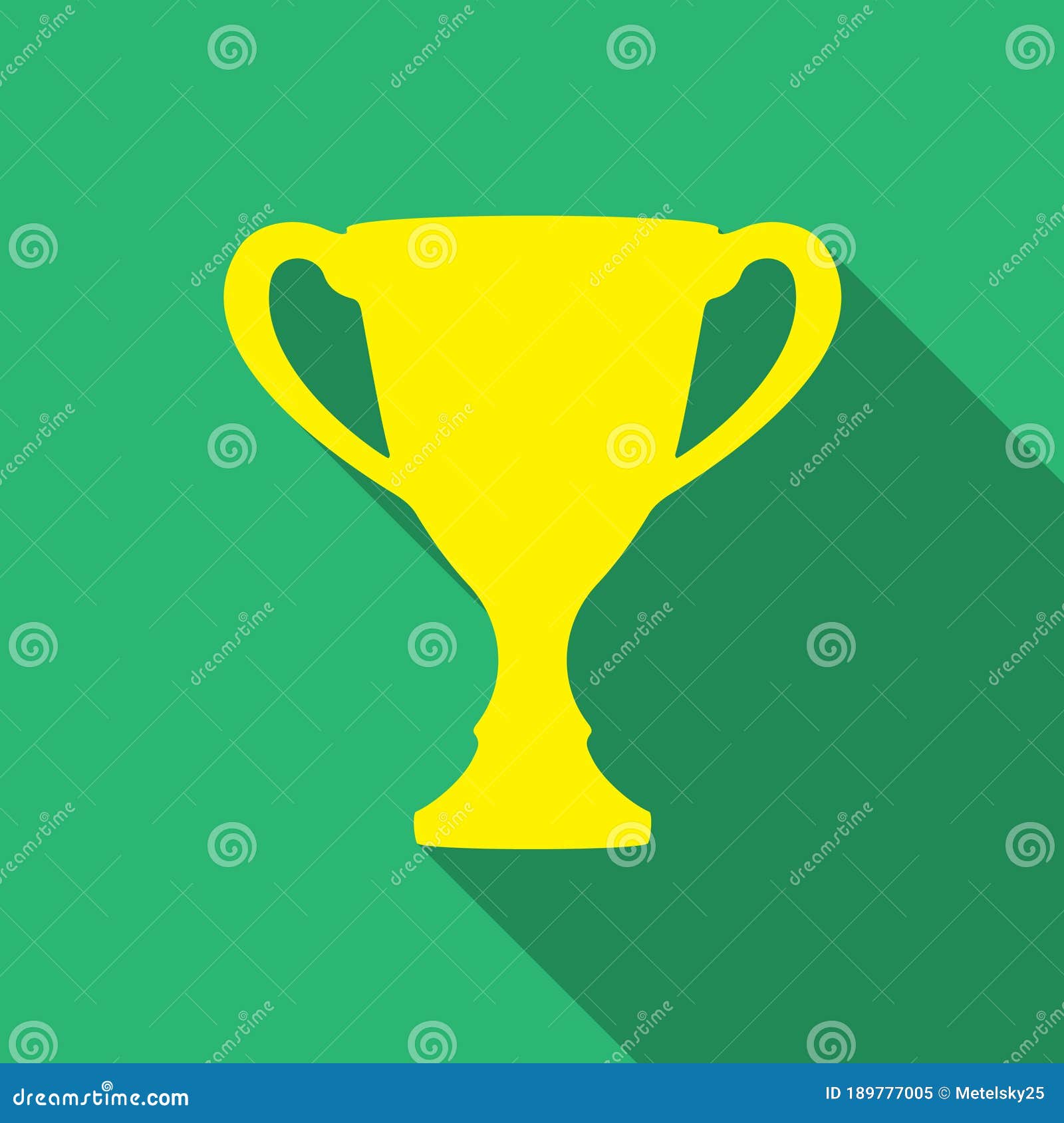 Trophy Cup Icon With Long Shadow On Green Background Vector Winning Champions Cup Sign Flat Design Stock Vector Illustration Of Championship Contest Trophy Cup Icon With Long Shadow On Green Background Vector Winning Champions Cup Sign Flat Design Stock Vector Illustration Of Championship Contest