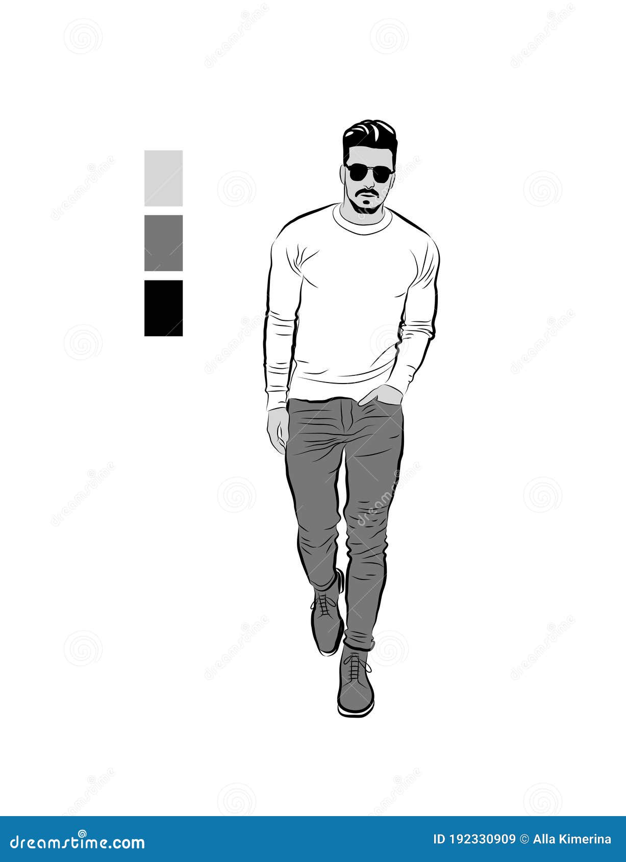 How to Draw a Person Standing Armed Crossed  SketchBookNationcom