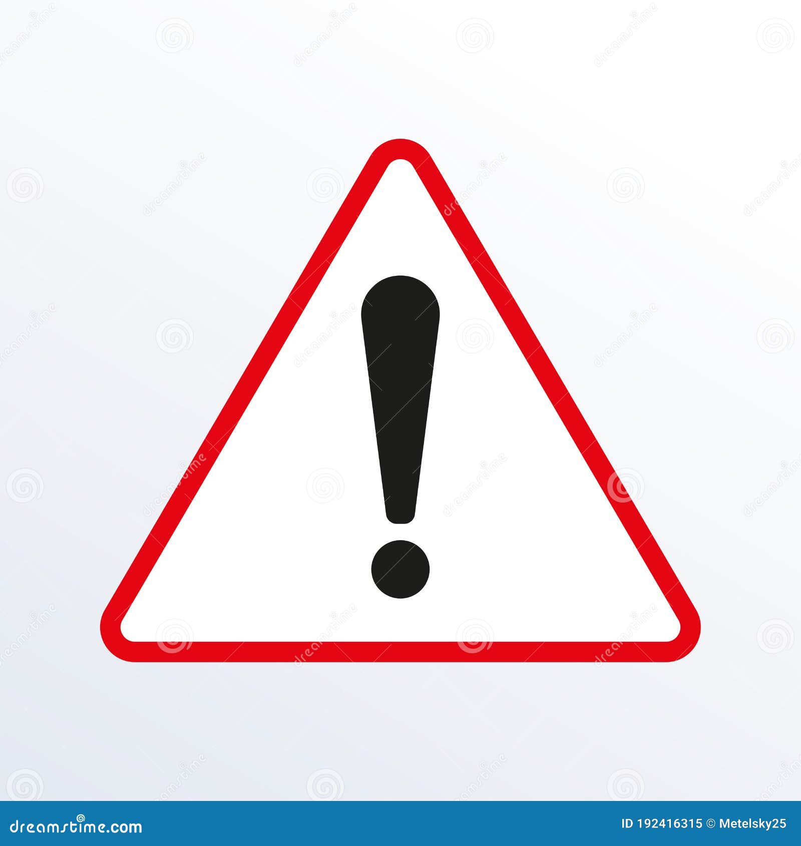 Attention Triangle Sign. Alert, Caution Warning, Hazard and Danger Icon ...