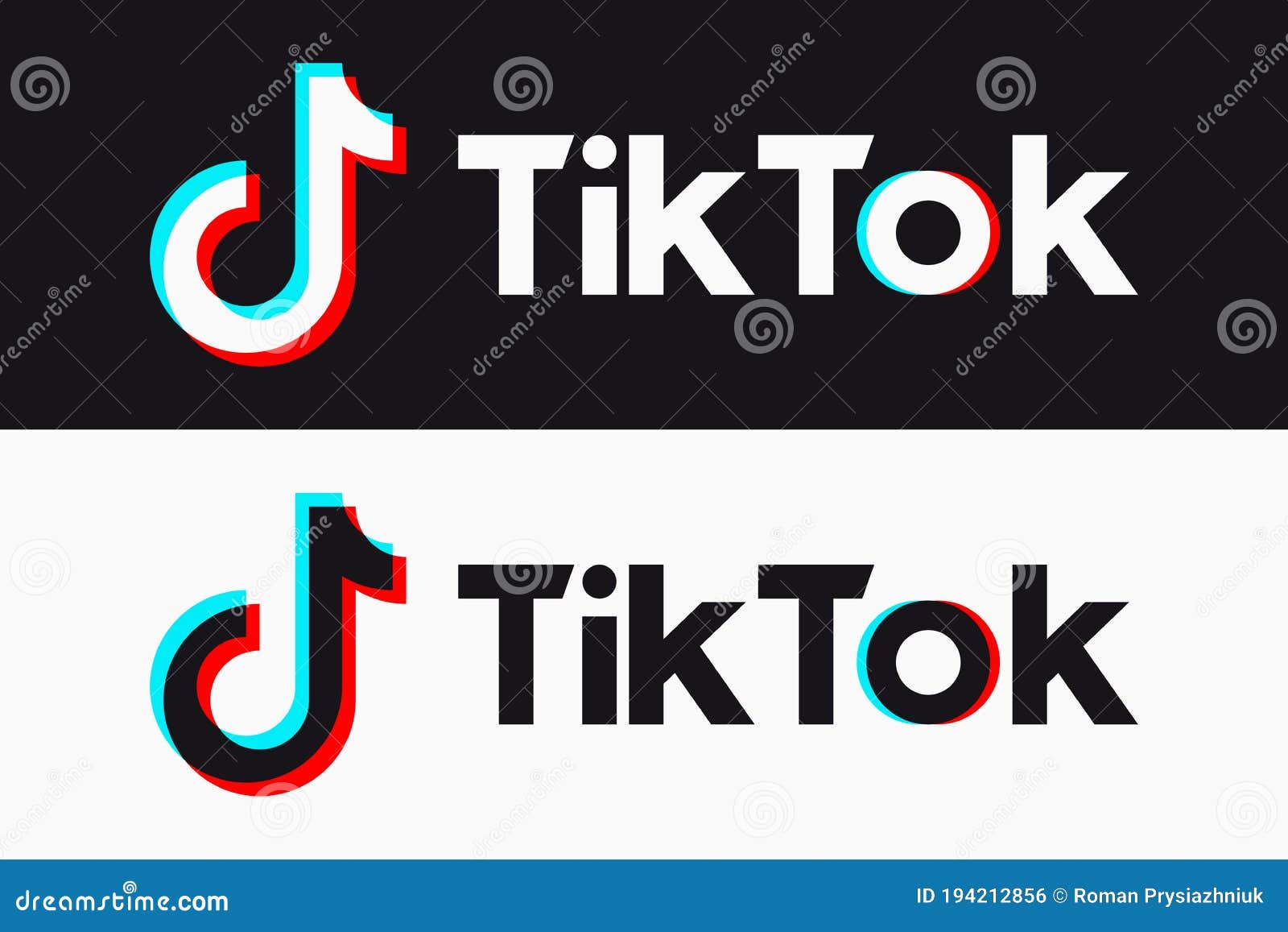 TikTok Icon. TikTok - Service for Creating and Viewing Short
