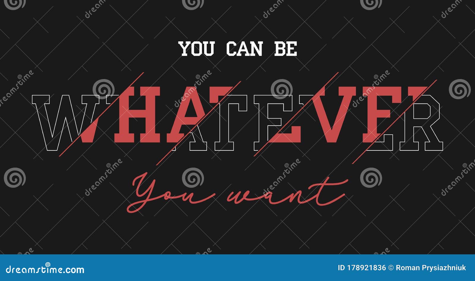 Whatever Slogan for T-shirt Design. Typography Graphic for T Shirt ...