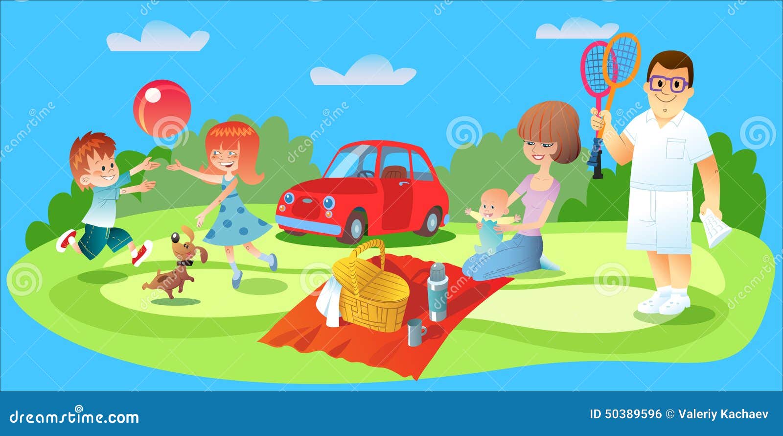 Picnic picture for kids