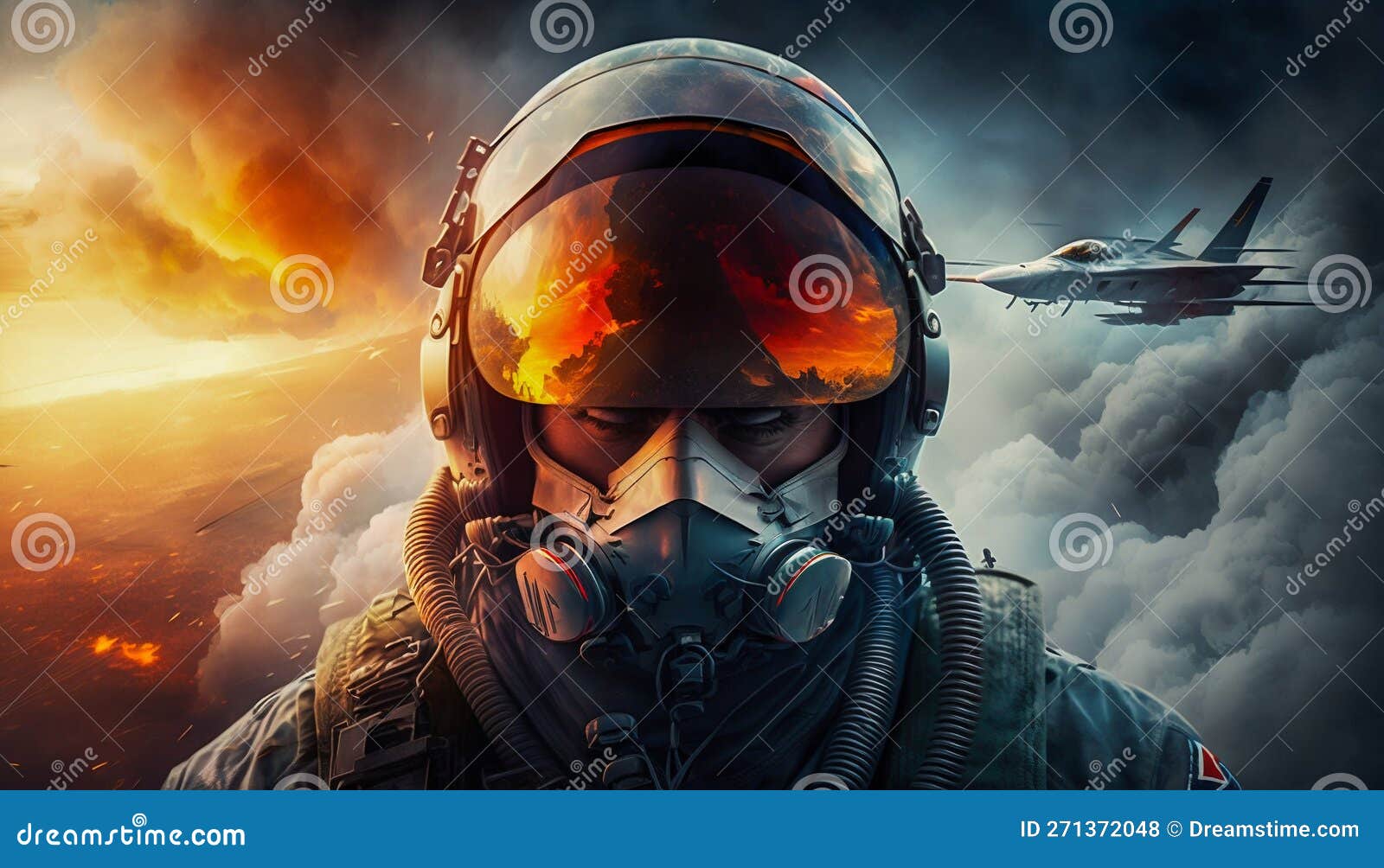 Пилот истребителя арт