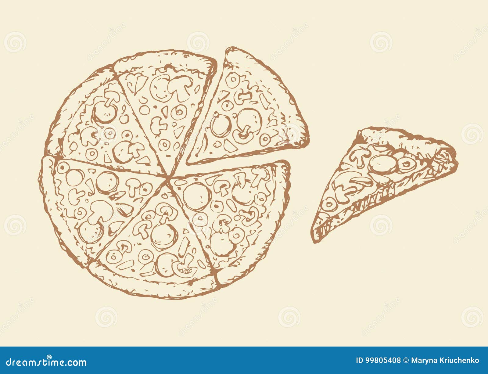 пицца четыре сыра рисунок фото 32