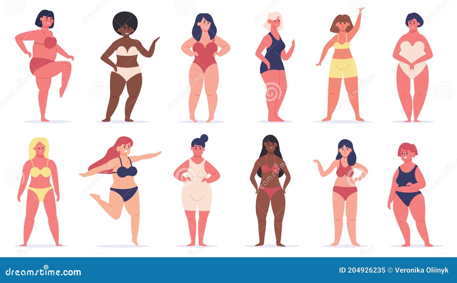Плюс женщины размера. Женщины Multiracial Curvy девушки красивые полные в нижнембелье выступают за женские символы. Обнаружен тел Иллюстрация вектора -иллюстрации насчитывающей многорасовый, персона: 204926235
