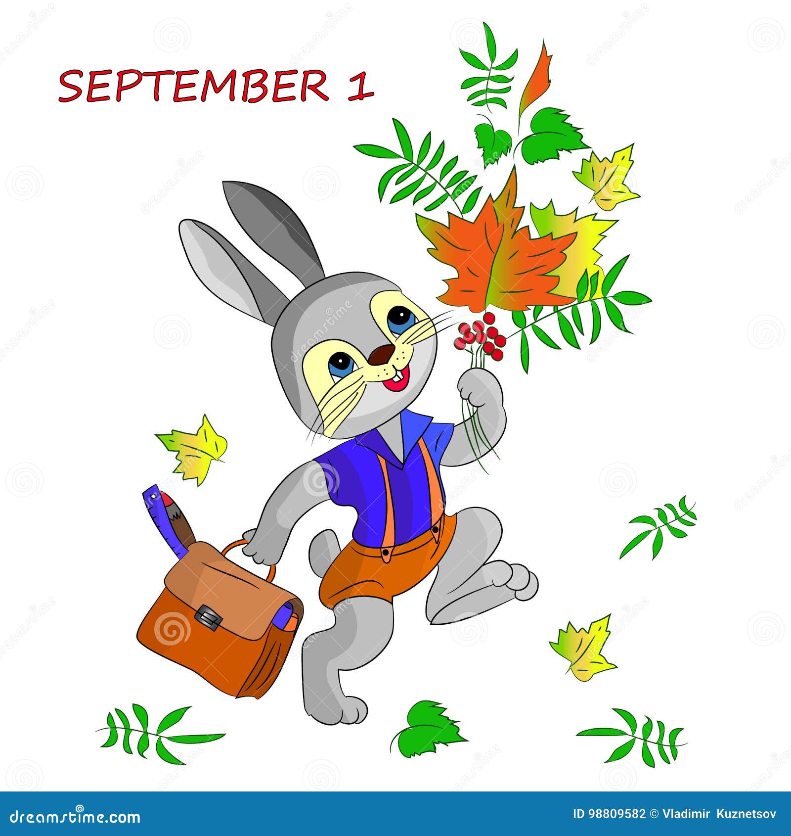 Заяц ученик. Лесная школа для детей. Сказочные зверюшки. Сказочные персонажи в школе. Заяц ученик.