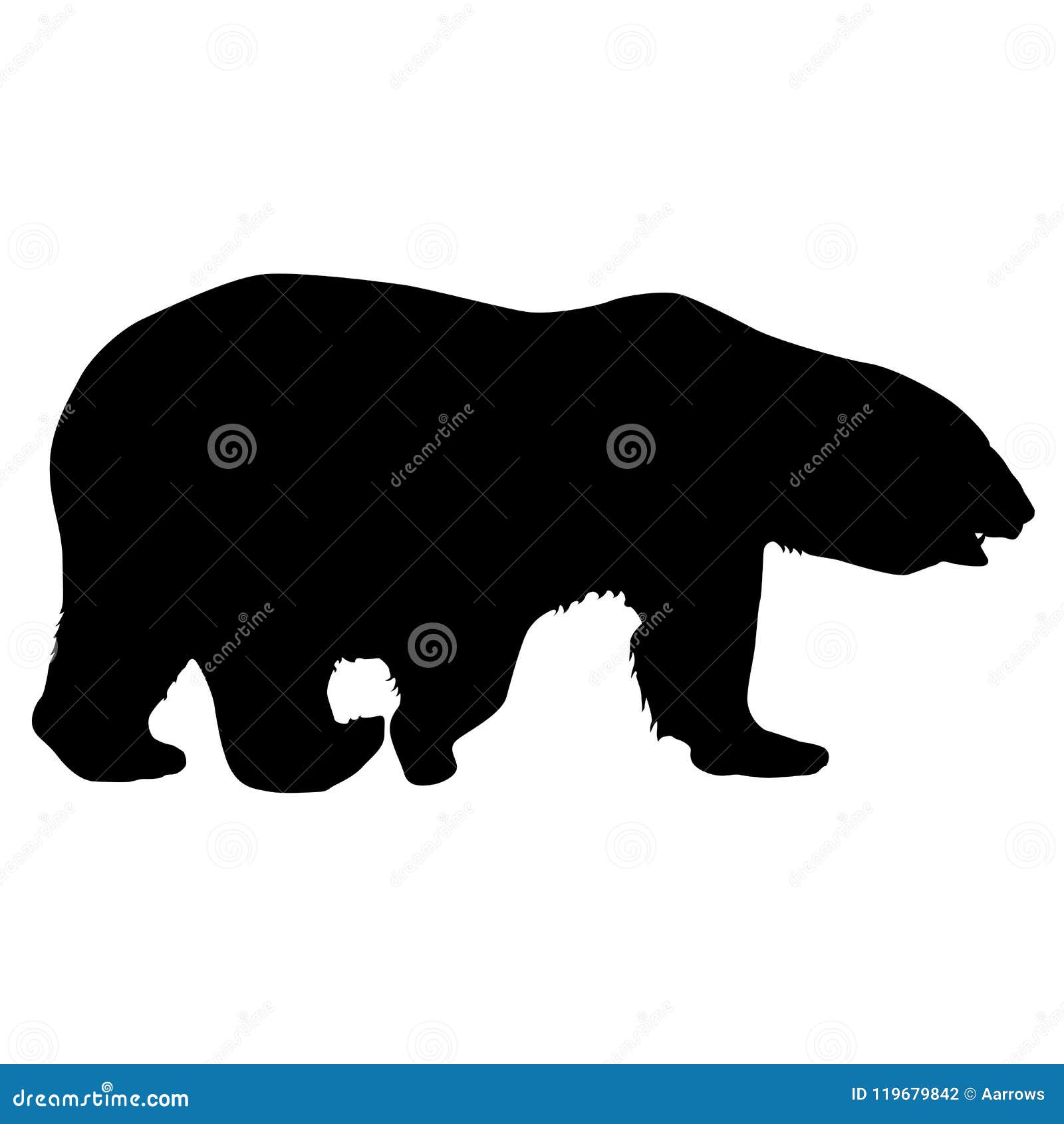 Медведь силуэт