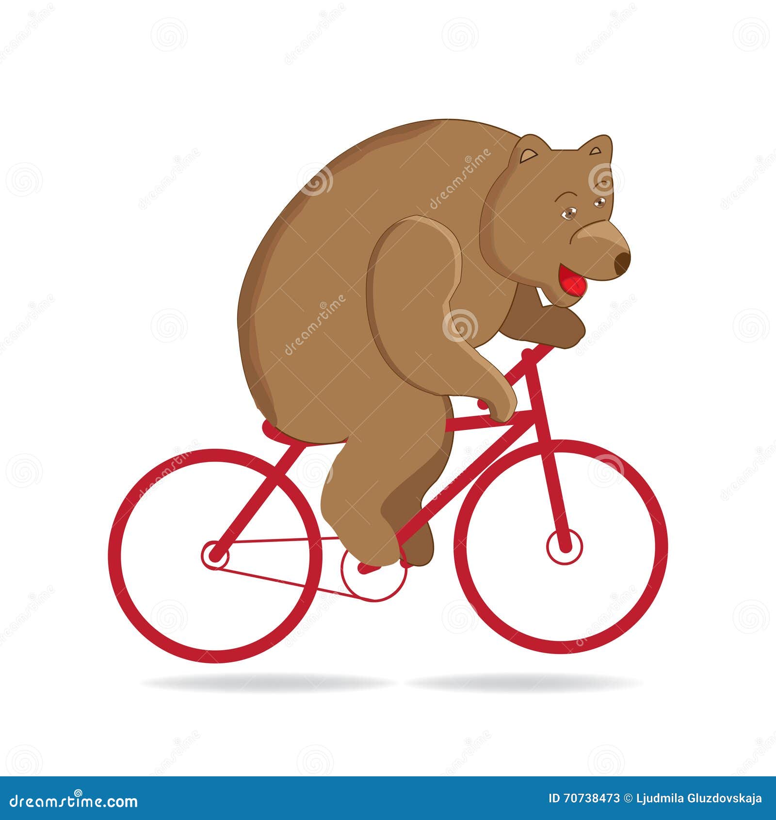 Принесите в цирке, ездах медведя цирка красный велосипед Иллюстрация вектора - иллюстрации насчитывающей ярлык, зрелищность: 70738473