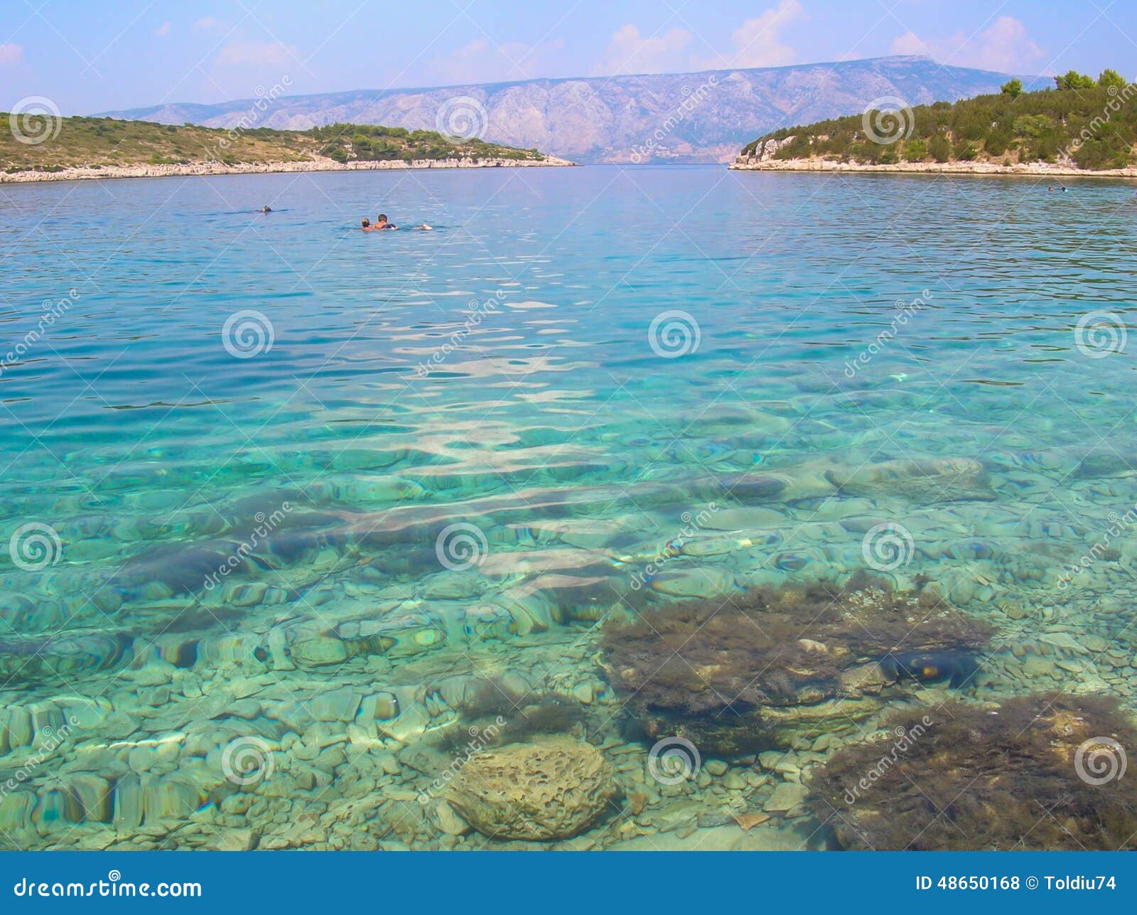 Хорватия прозрачное море
