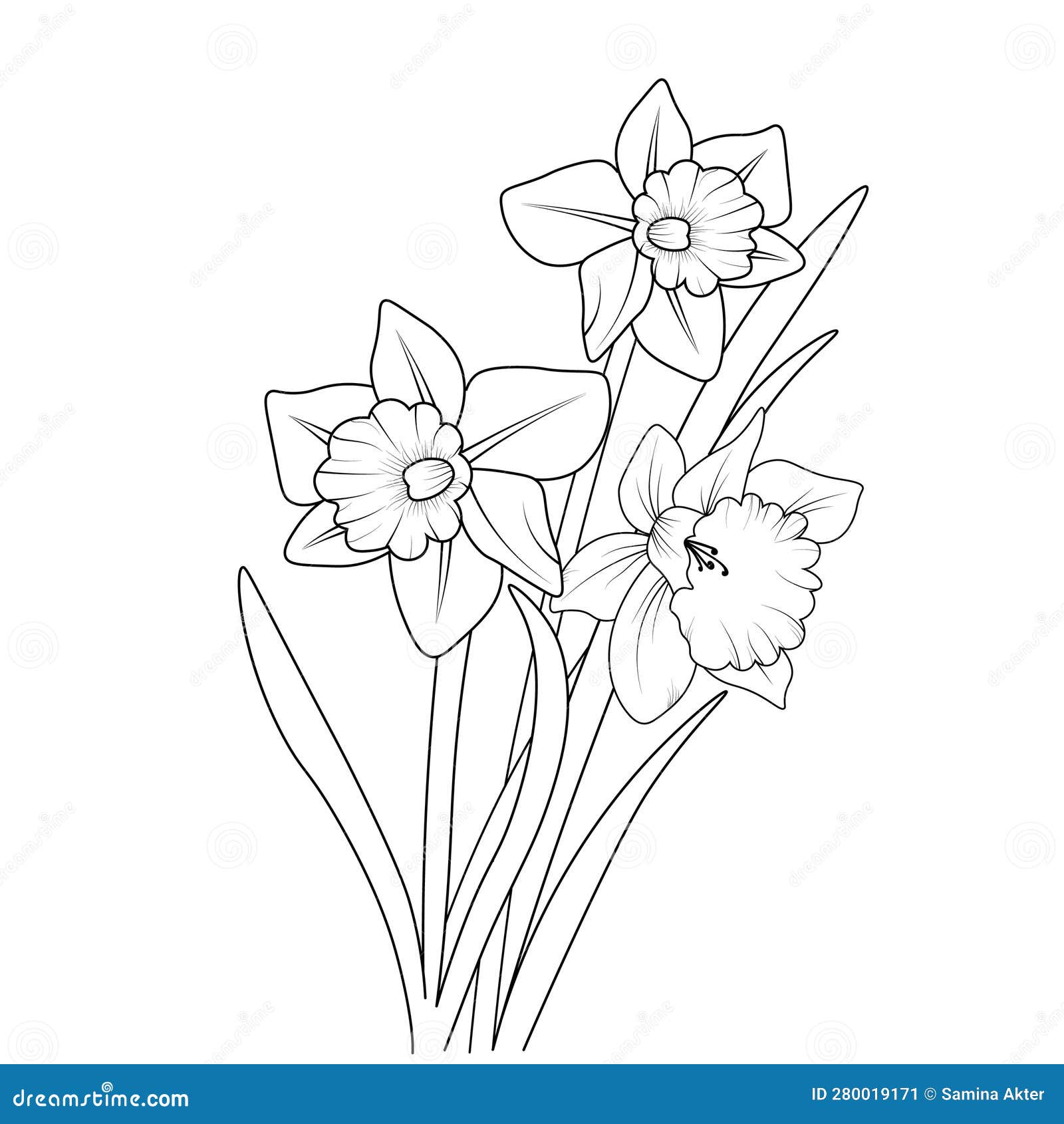 простые цветы искусство рисовать иллюстрацию контурный букет  художественного цветочного карандаша. Иллюстрация вектора - иллюстрации  насчитывающей цветки, промахов: 280019171
