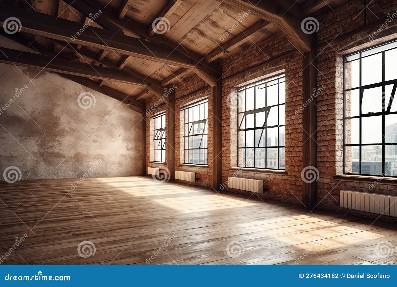 белые стены деревянный потолок в интерьере