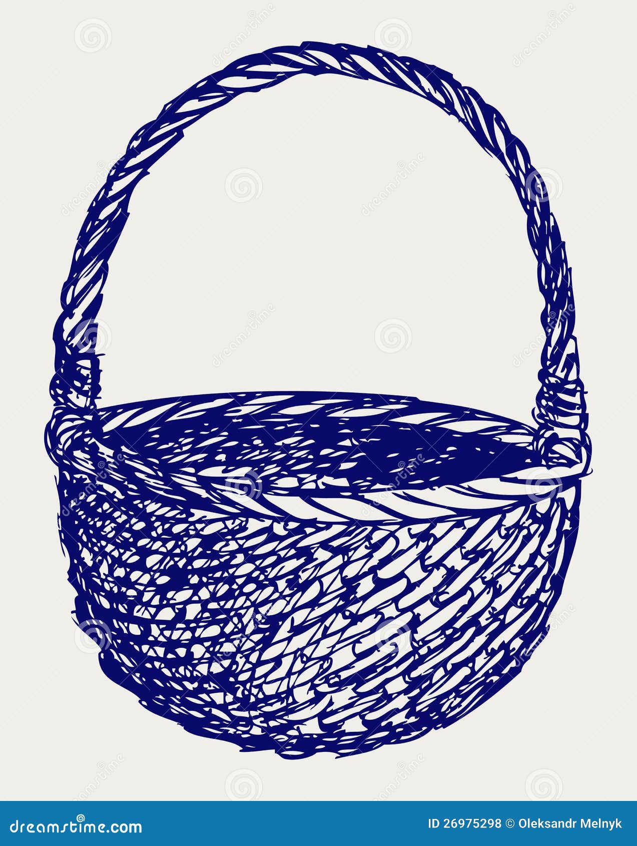Корзина рисунок для детей