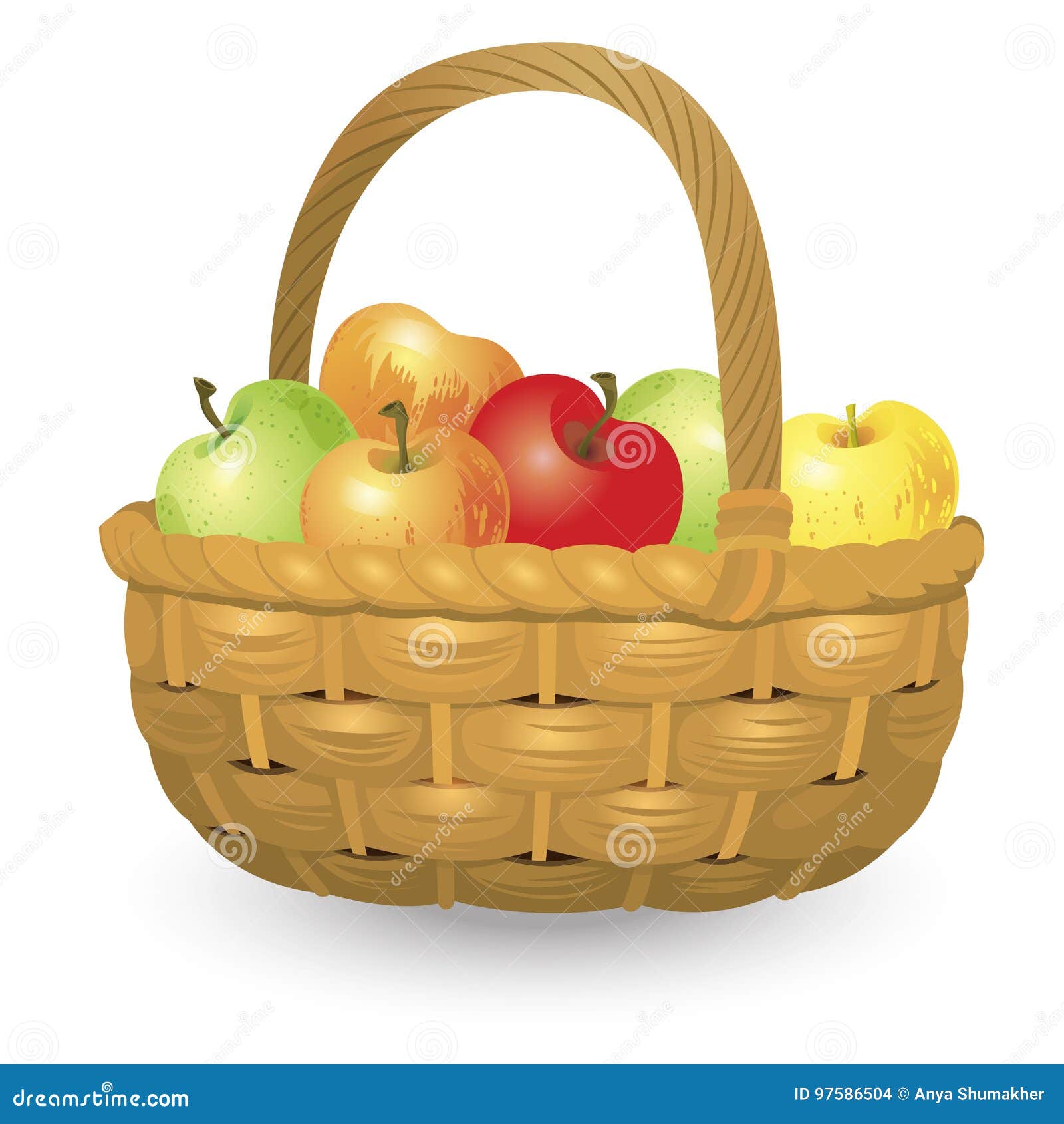 Корзина яблок
