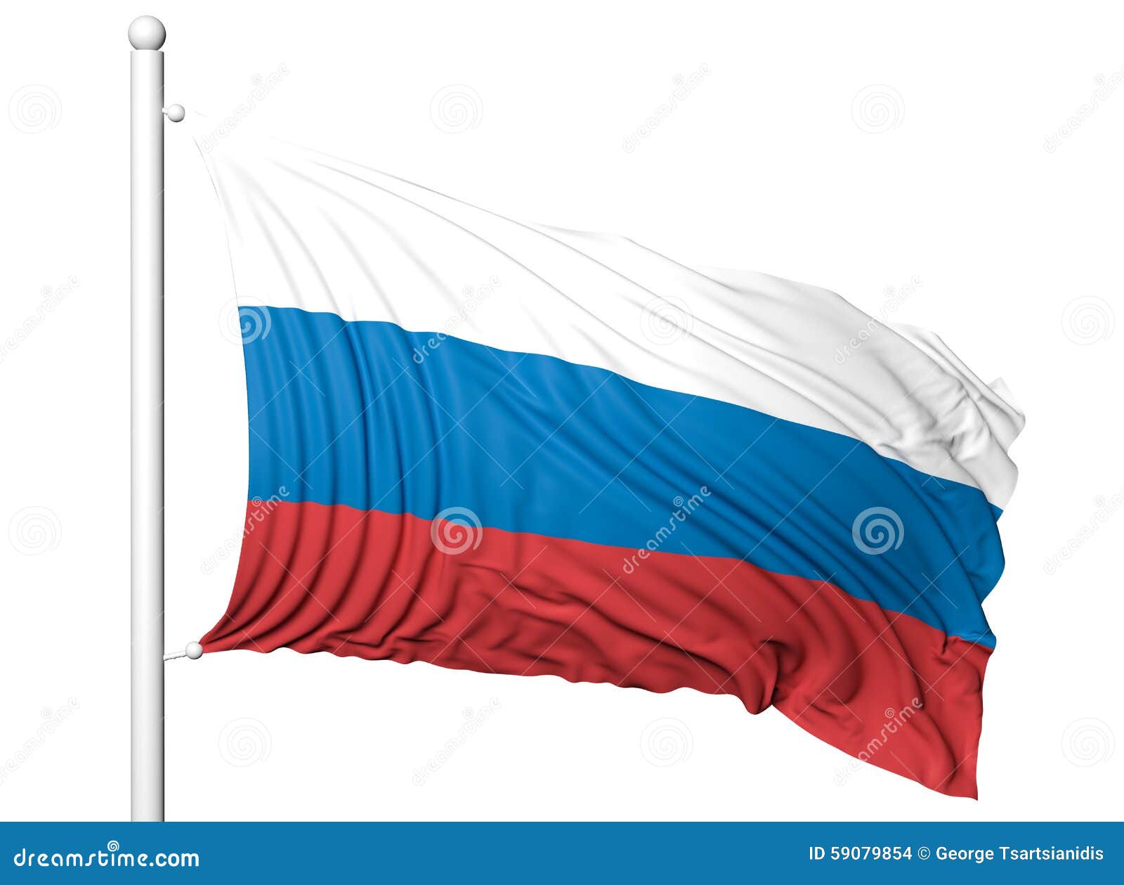Флаг россии на белом фоне