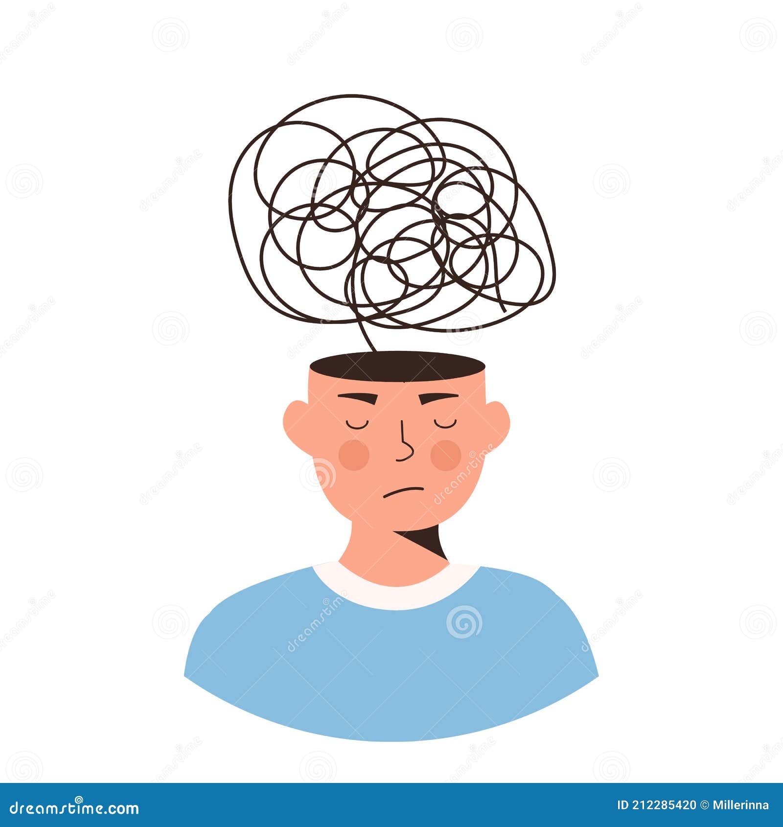Запутанные мысли рисунок. Голова запуталась. Потерянность арт. Клубок мыслей. Запутанный в себе.