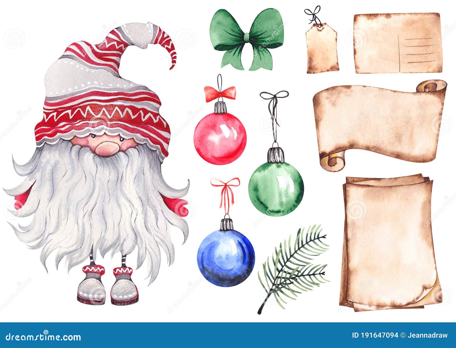 Рождественские украшения скандинавское Gnome и старые поздравительные  открытки пергамента. Иллюстрация штока - иллюстрации насчитывающей  северный, пергамент: 191647094