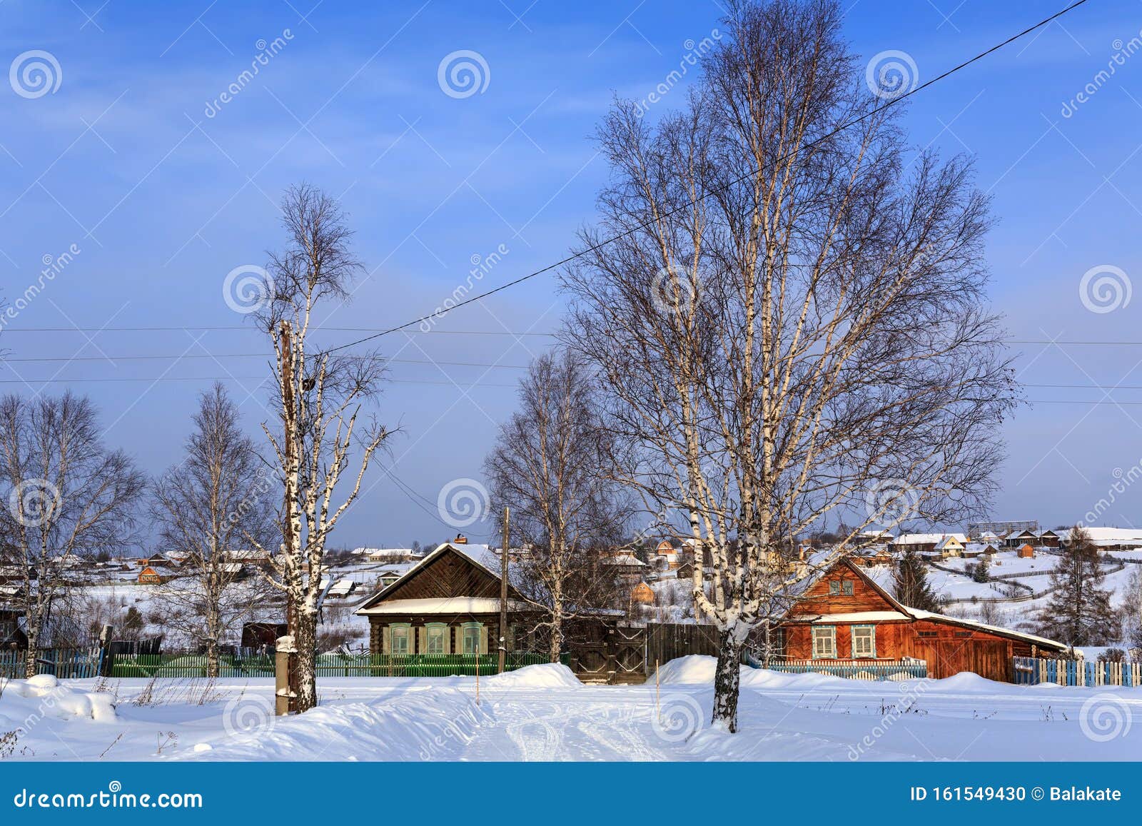 Русская Деревня Зимой Фото