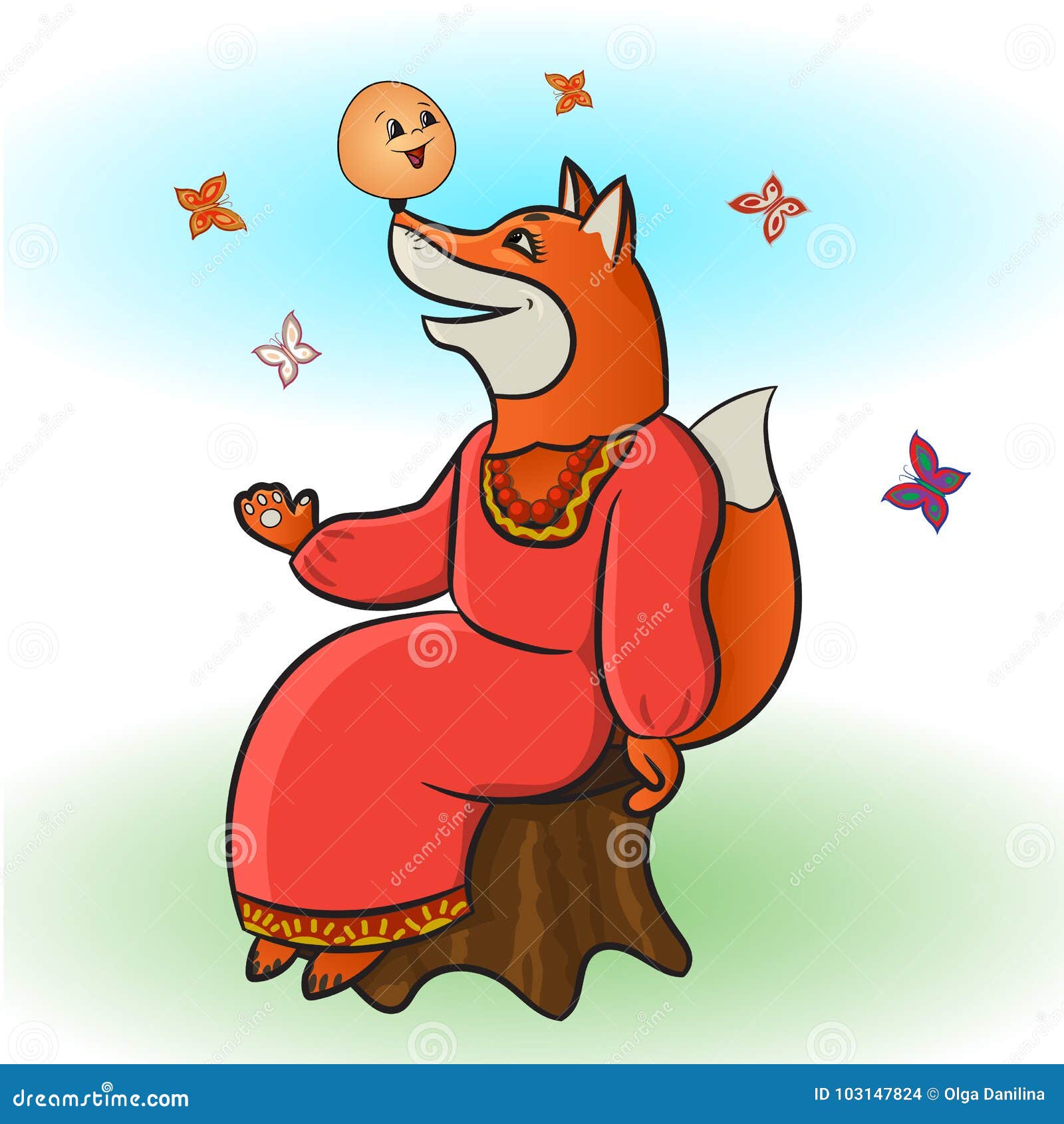 Колобок лиса картинки