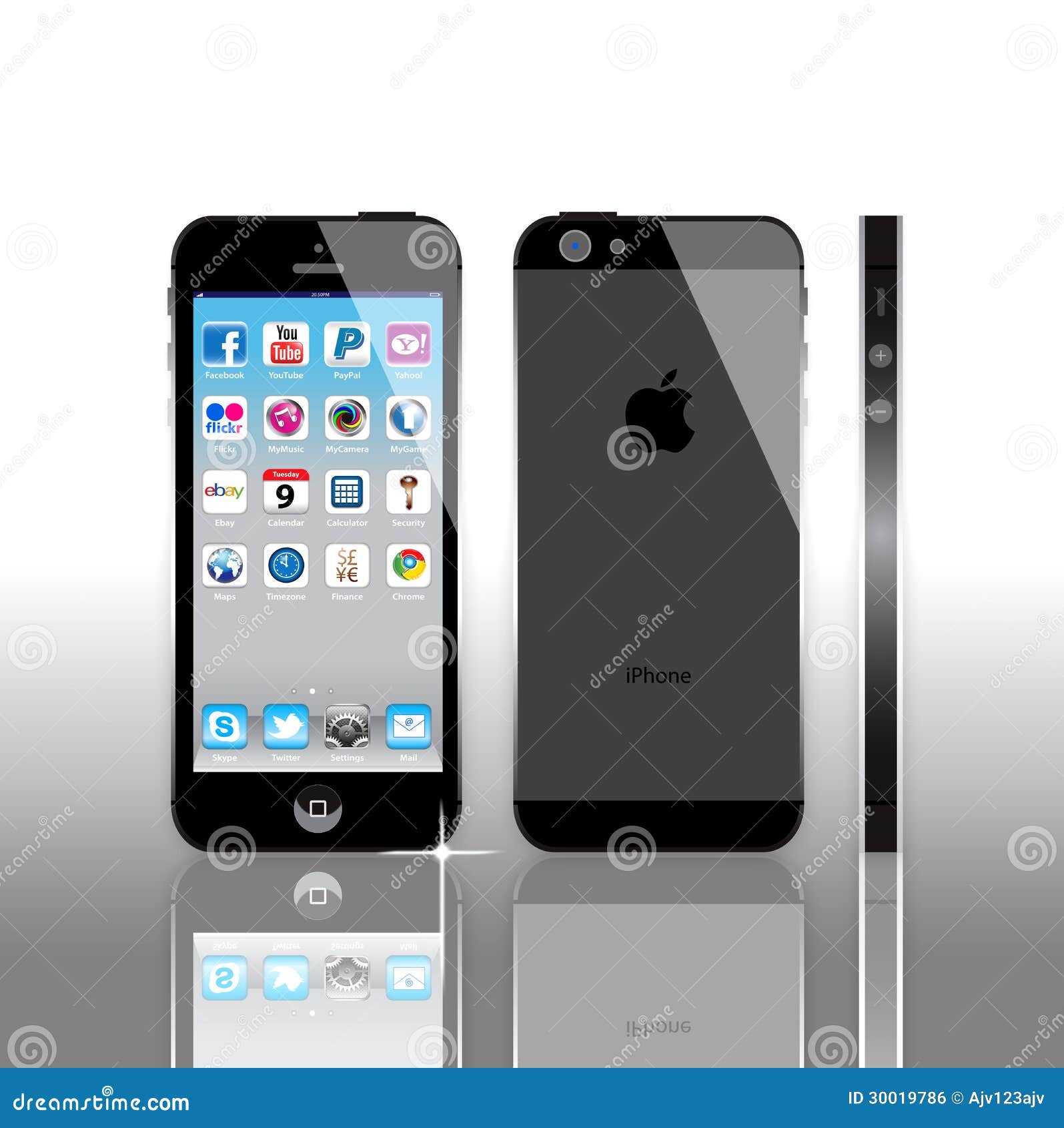 IPhone 5 Яблока редакционное фото. иллюстрации насчитывающей фронт -  30019786