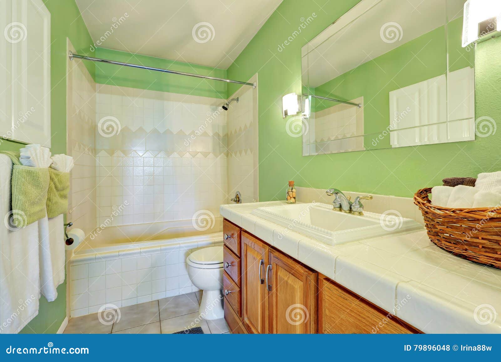салатовая ванна фото в интерьере