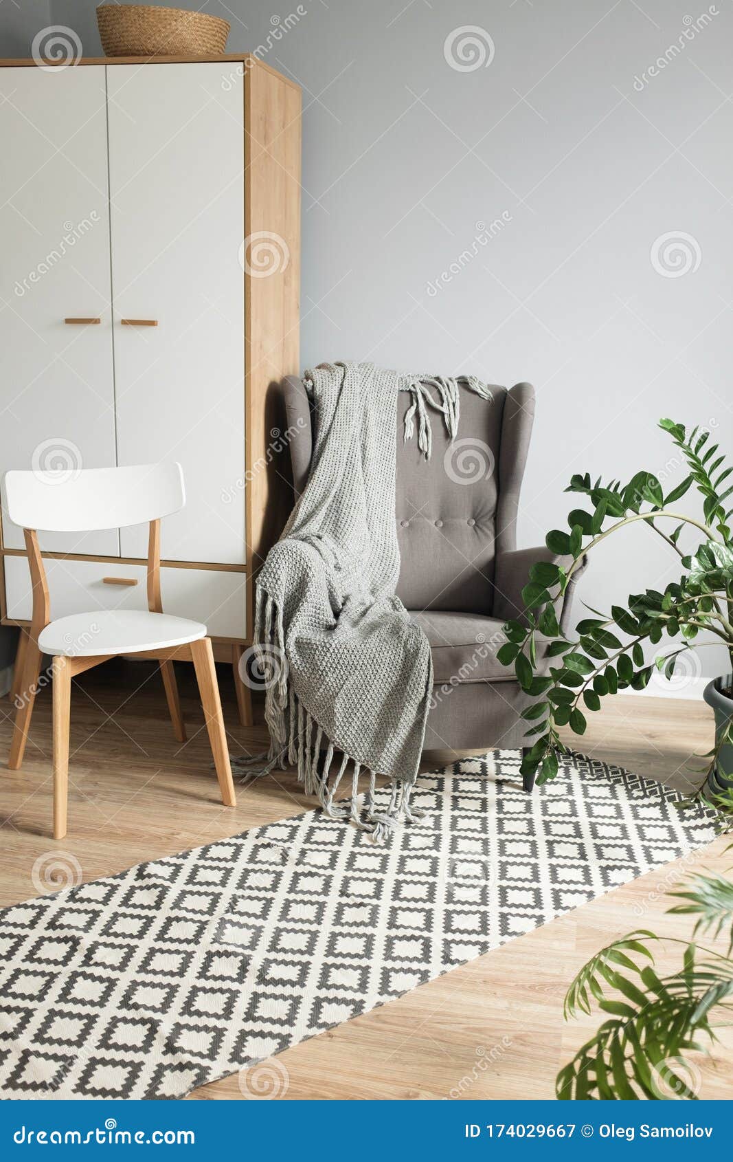 кресло в скандинавском интерьере фото