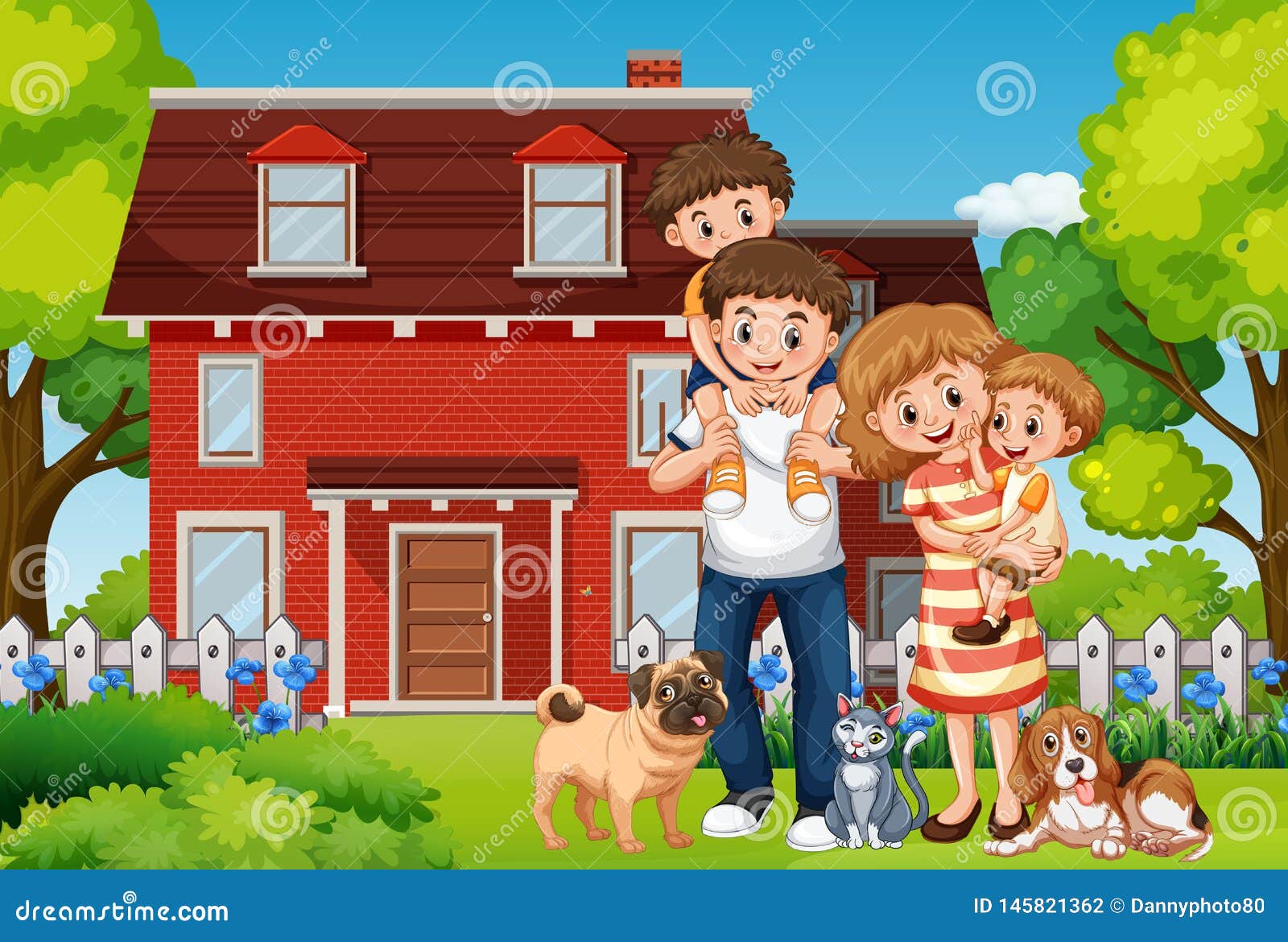 Дом и семья также в. Семья в домике. Мультяшная счастливая семья и дом. Мультяшный дом с семьей. Мои дом и семья.
