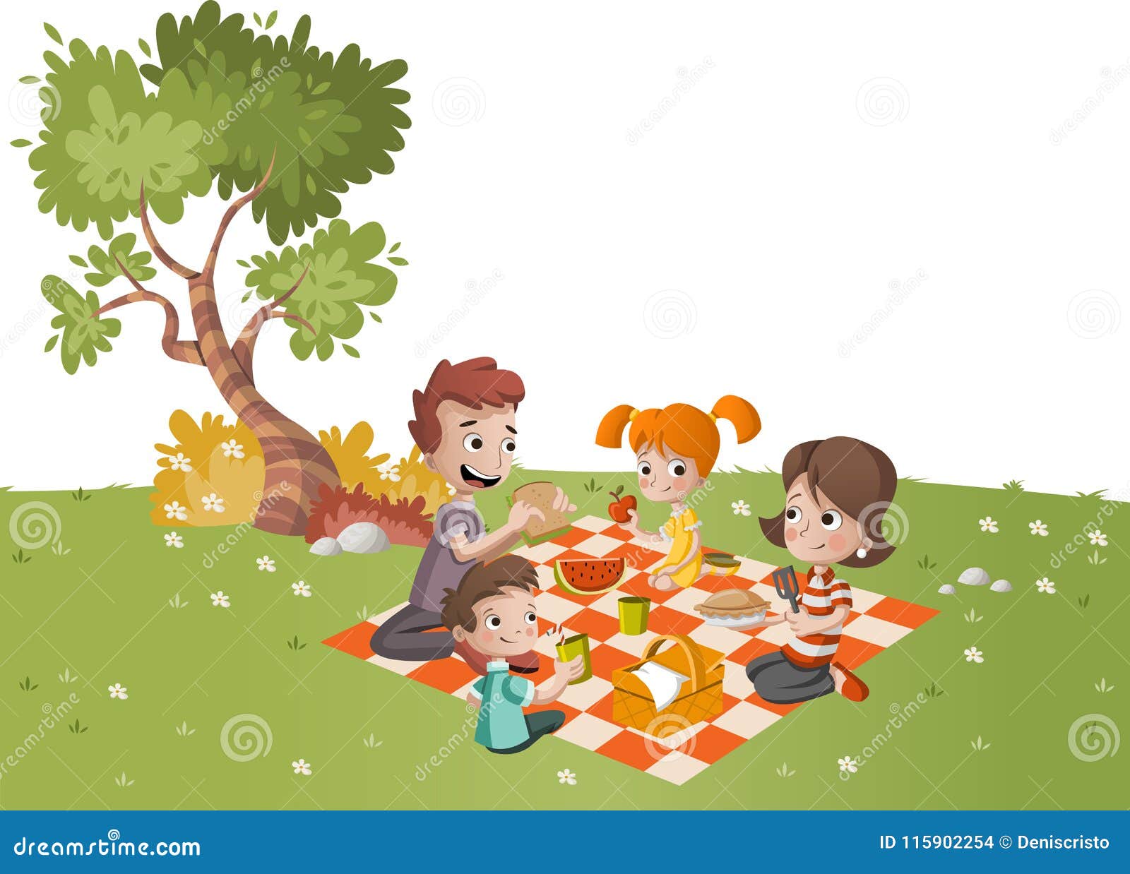 Picnic picture for kids