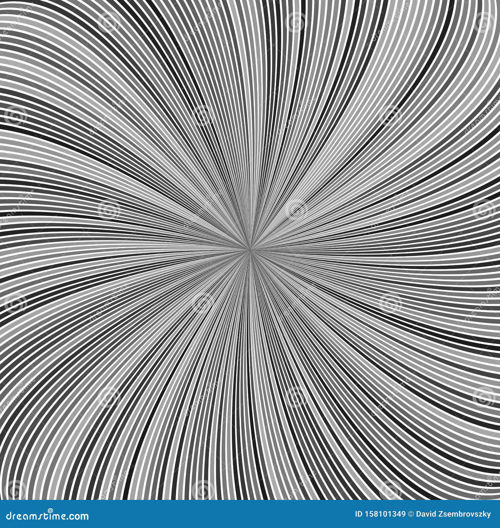Серый абстрактный психоделический полосатый фон Иллюстрация вектора - иллюстрации насчитывающей курчаво, психоделический: 158101349