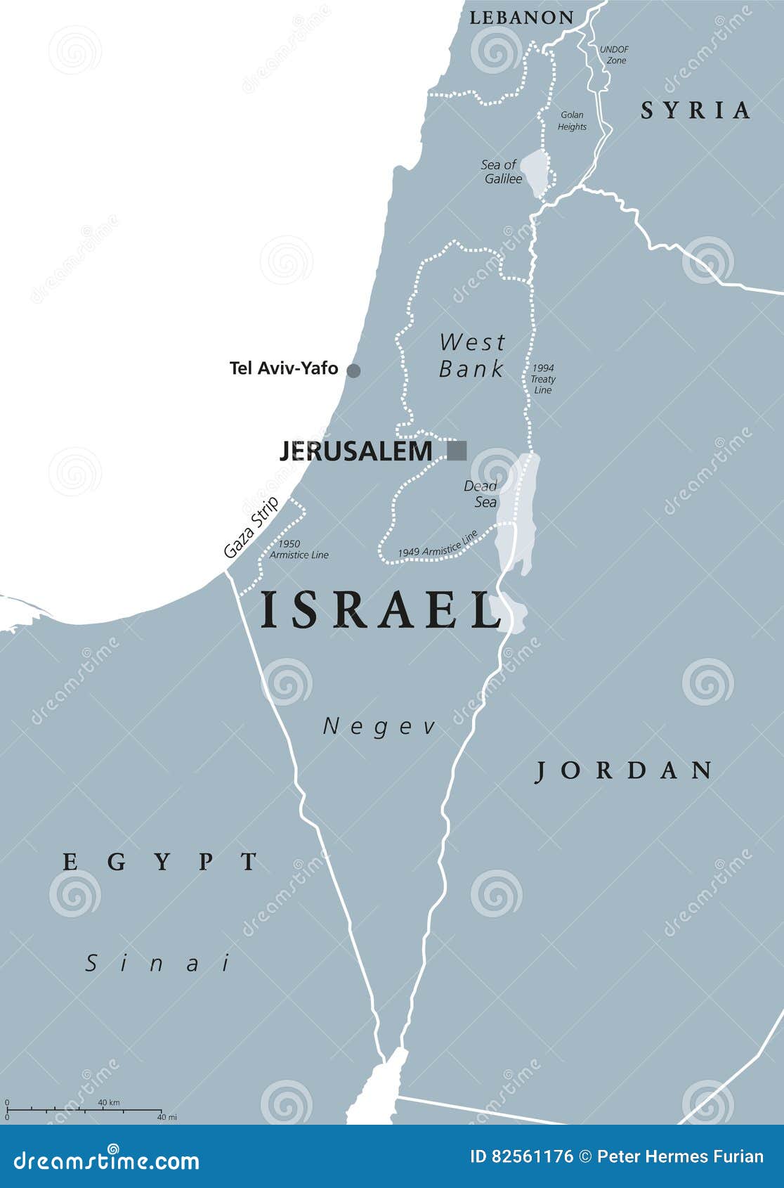 Серый цвет карты Израиля политический Иллюстрация вектора - иллюстрациинасчитывающей обозначать, палестина: 82561176
