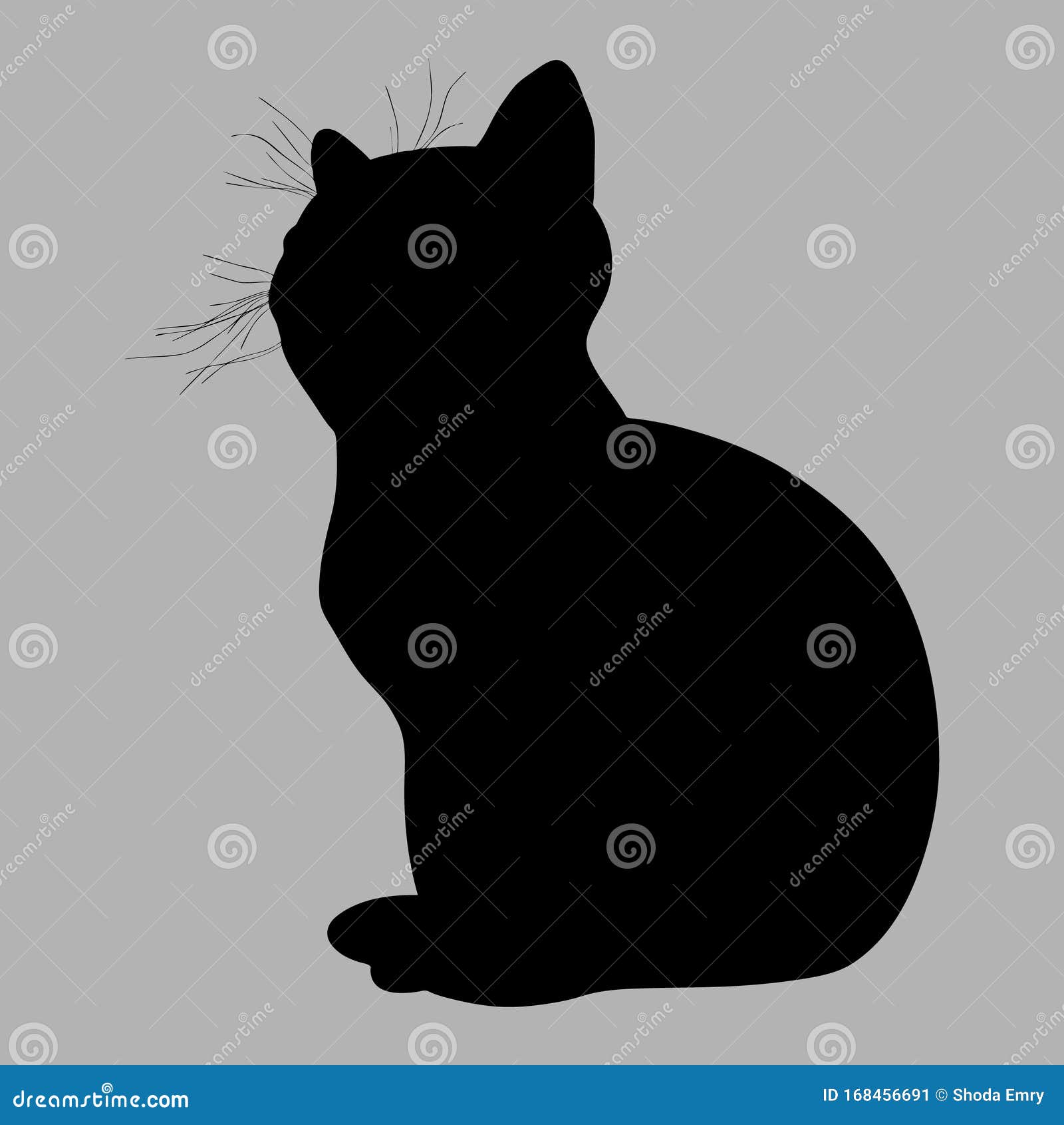 Кошка силуэт