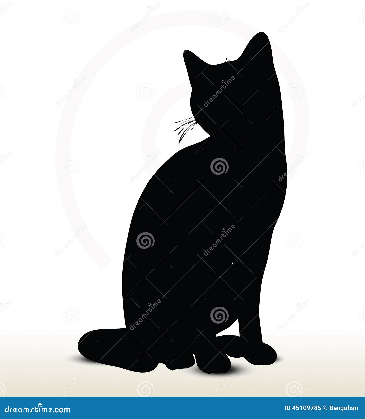 Кошка силуэт