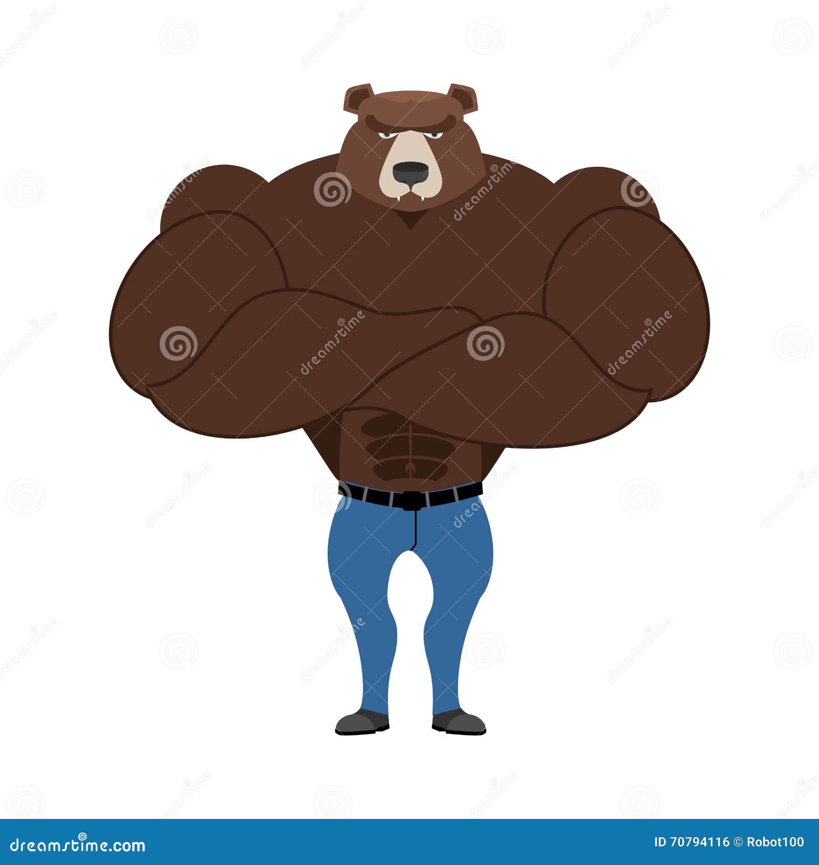 Накаченный медведь