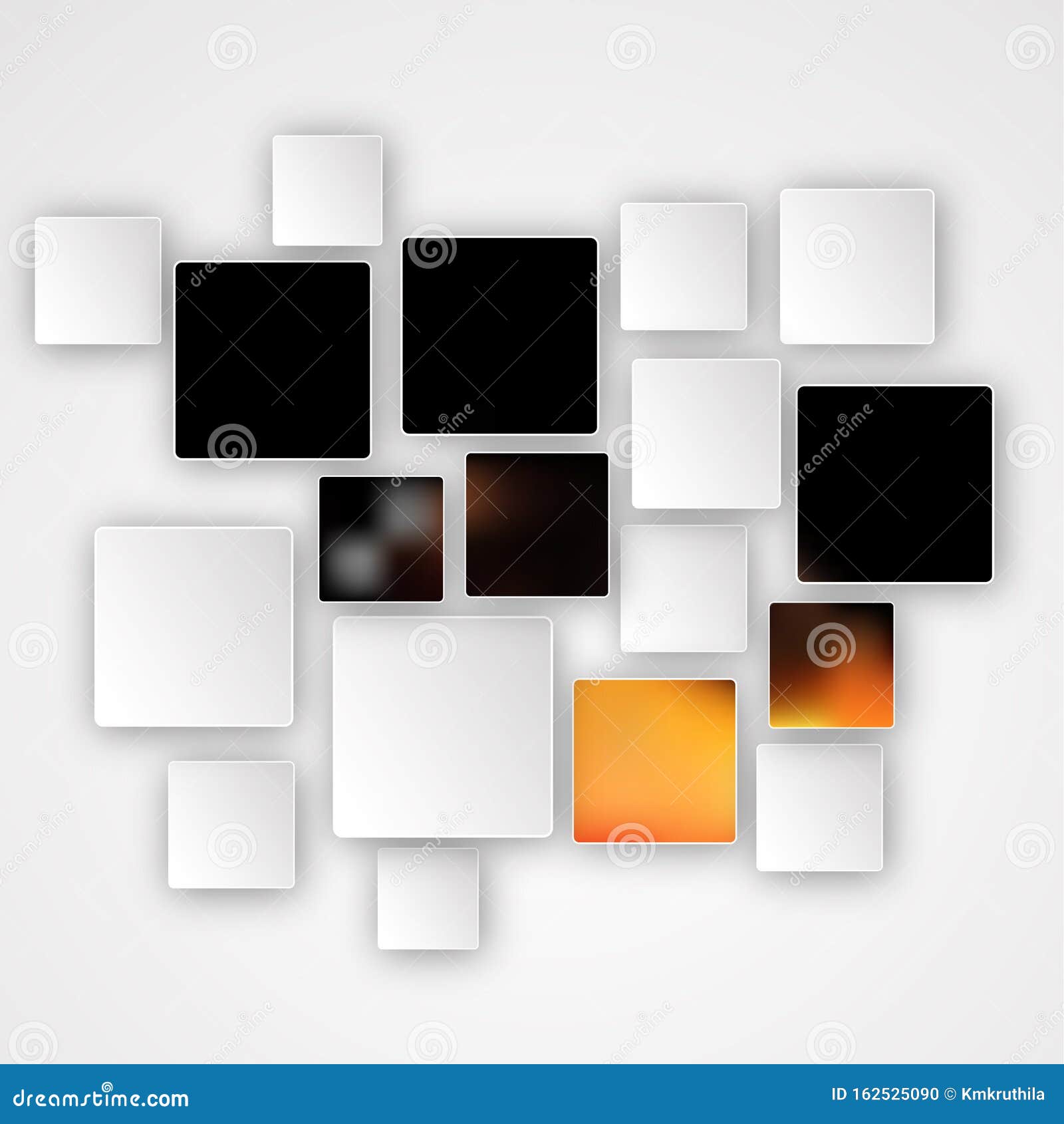 Современный оранжевый черный и белый фон Иллюстрация вектора - иллюстрации  насчитывающей квадратическо, квадрат: 162525090