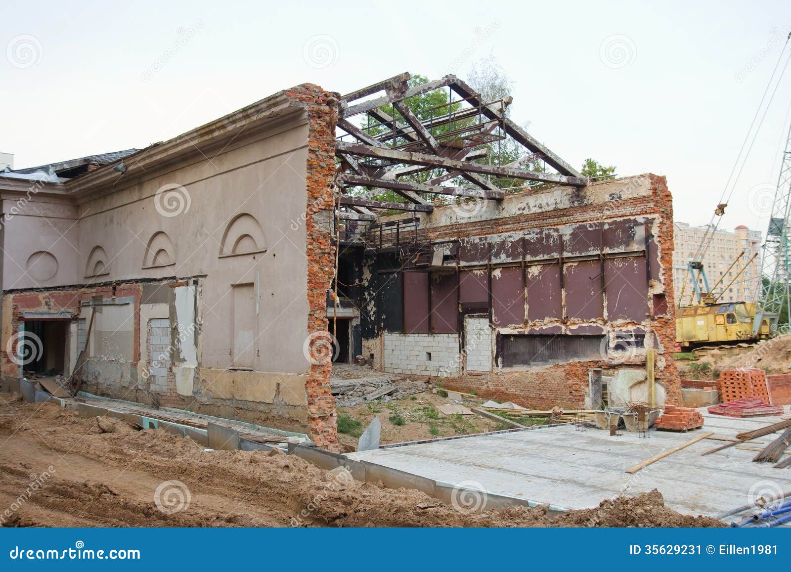 Старое Здание Кино В Минске, Беларуси Стоковое Изображение.